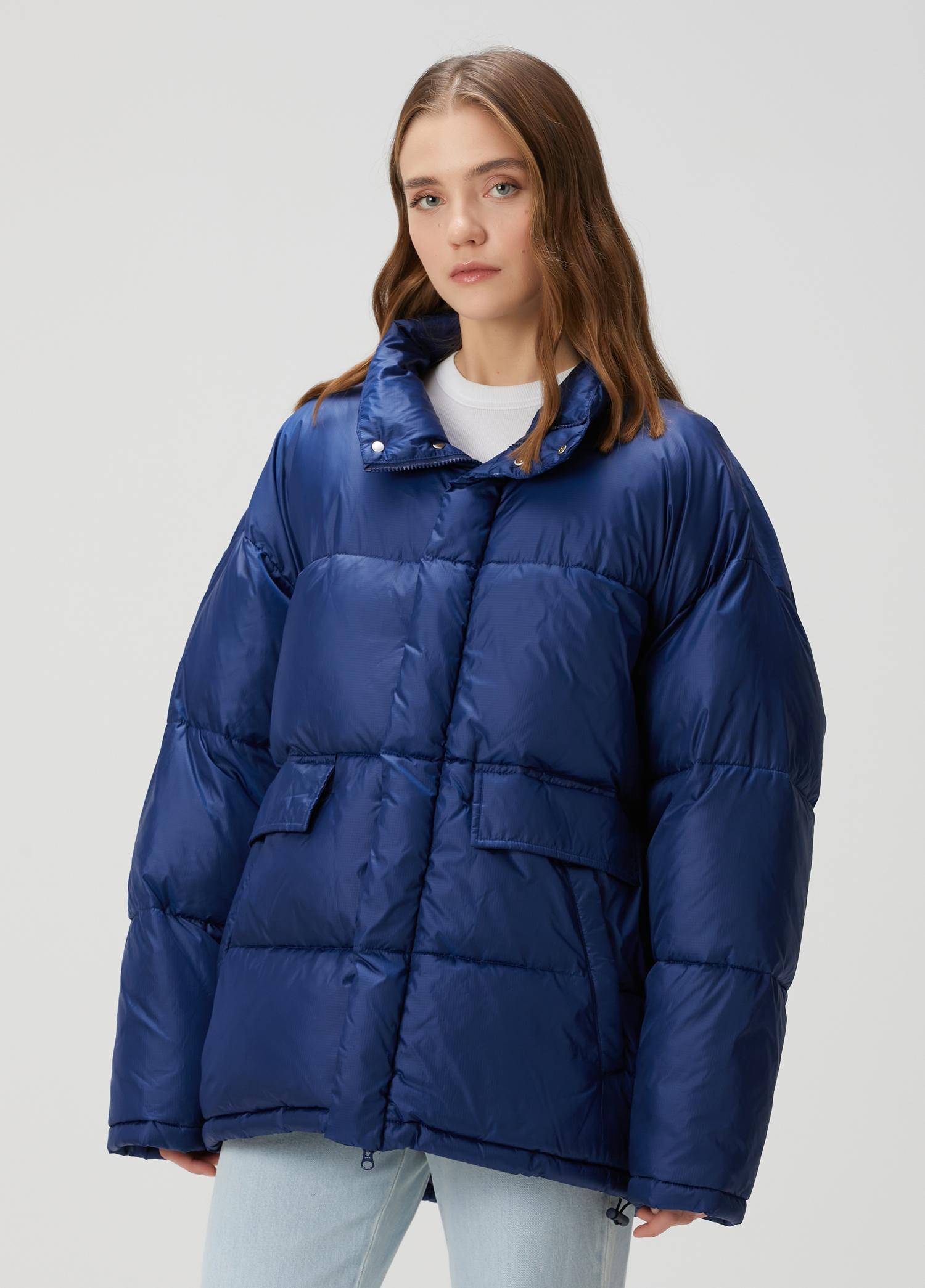 Mavi Puffer Mont