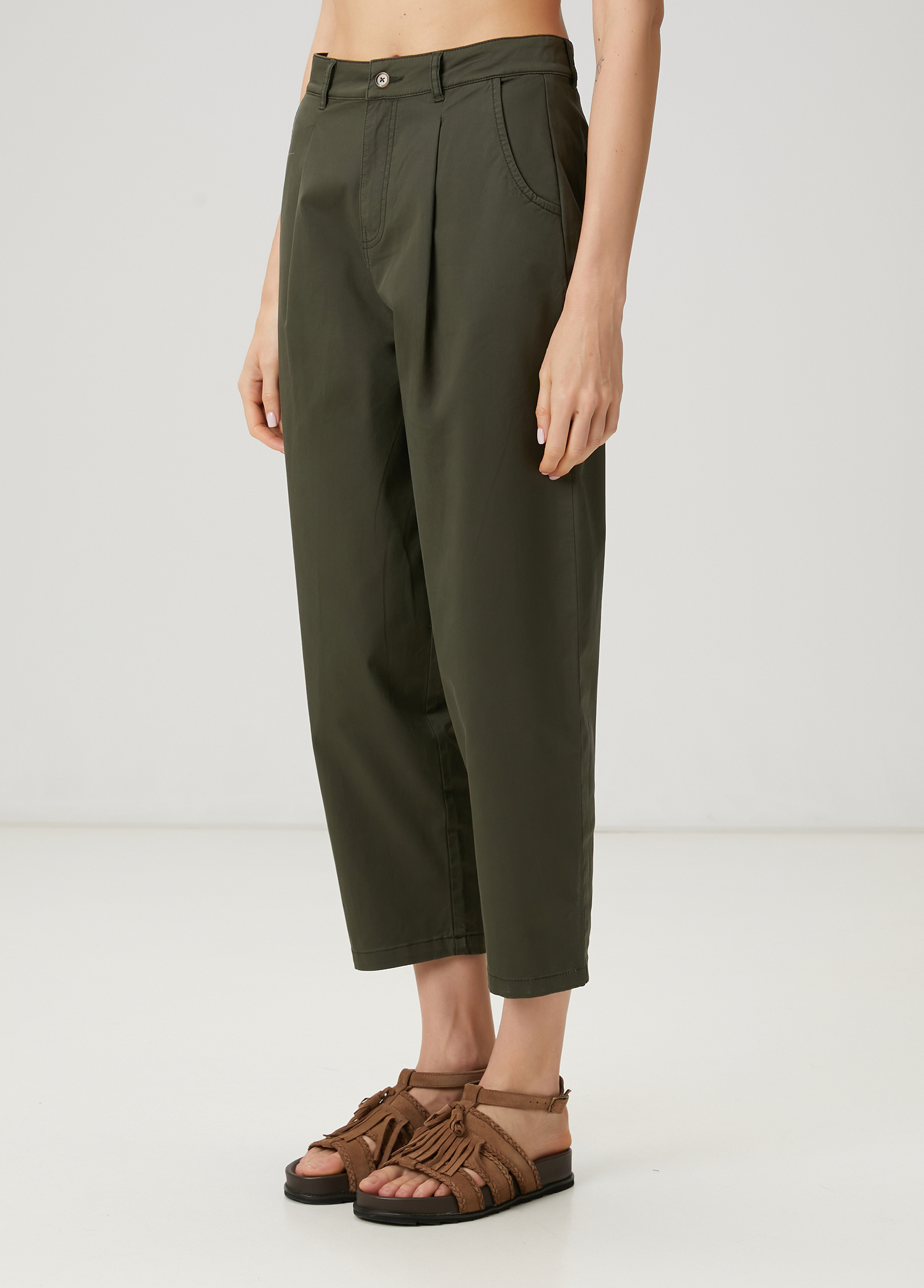 Haki Gabardin Chino Pantolon_3