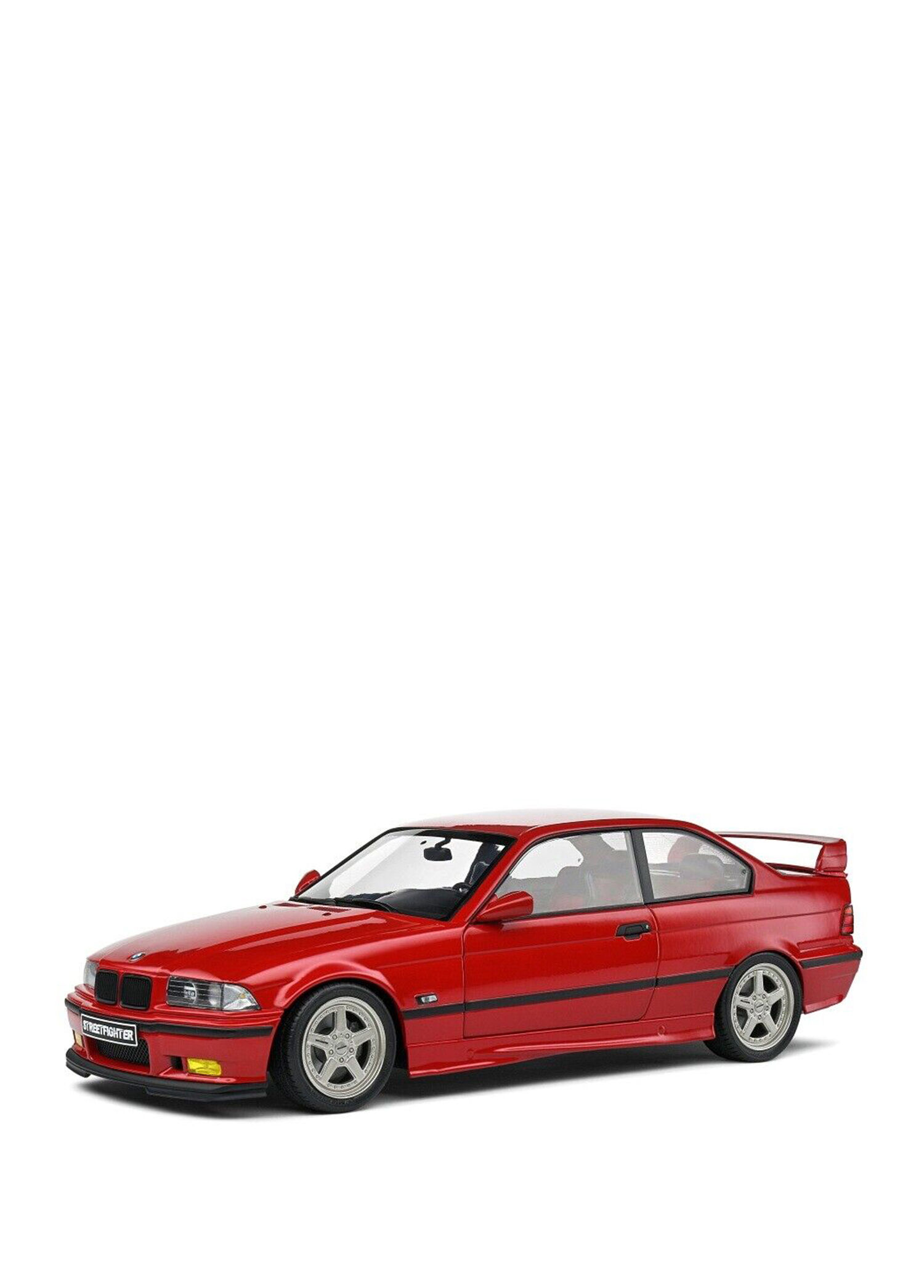 1:18 1994 BMW M3 E36 Coupe Streetfighter Diecast Metal Minyatür Kırmızı Model Araba
