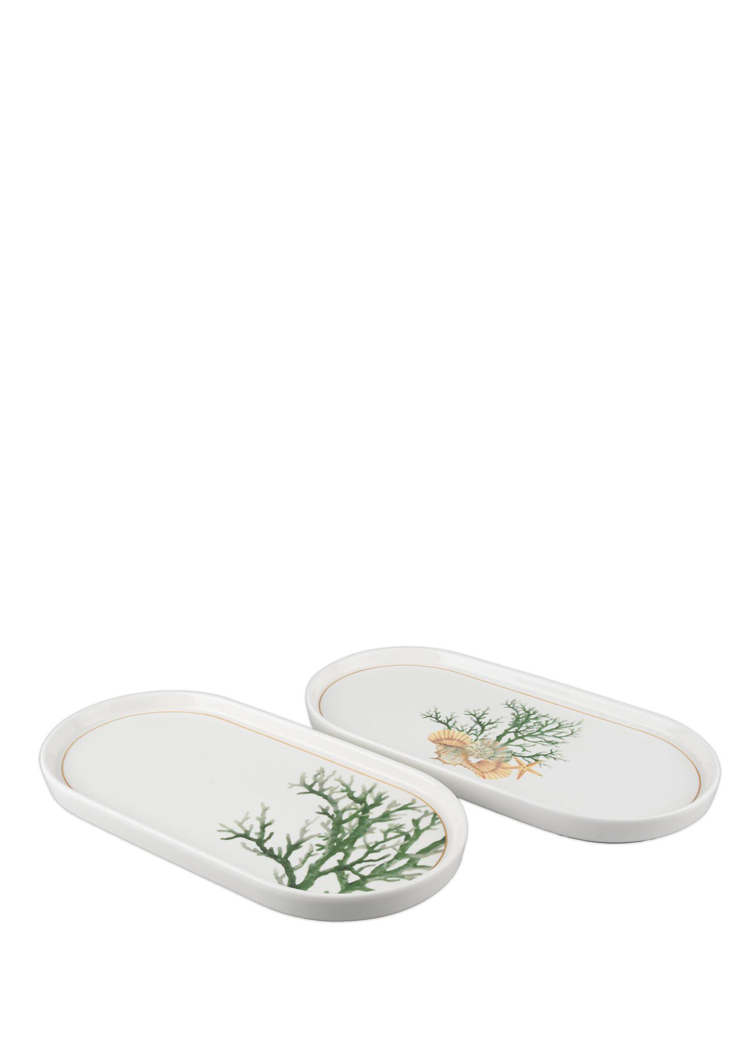 Marinet Porselen 2'li Oval Servis Tabağı Seti 32 x 16 cm
