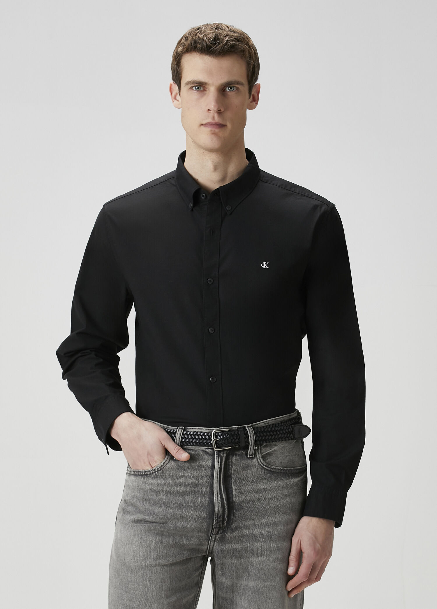 Regular Fit Siyah Gömlek