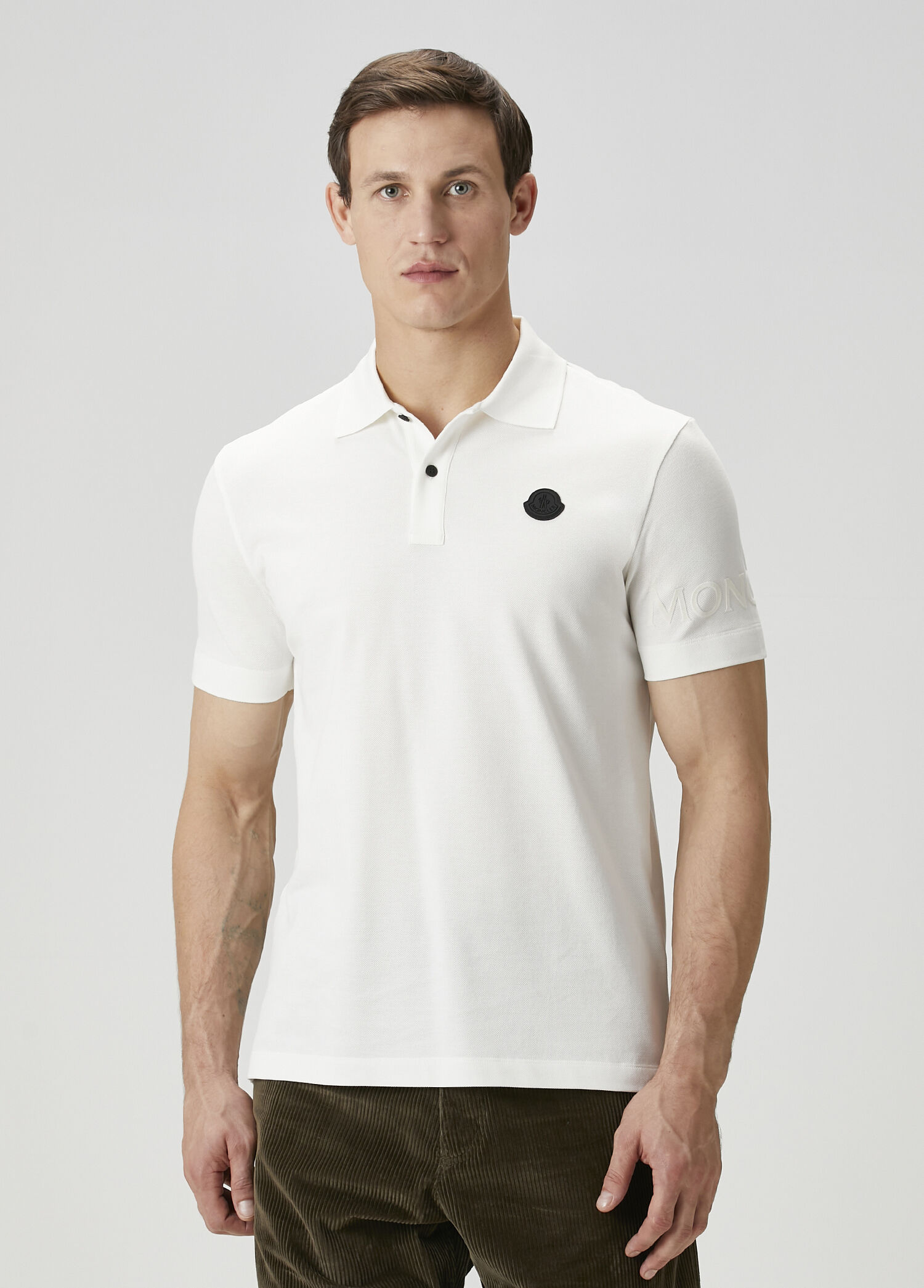 Moncler Beyaz Erkek Beyaz Polo Yaka T-shirt 1775520 | Beymen