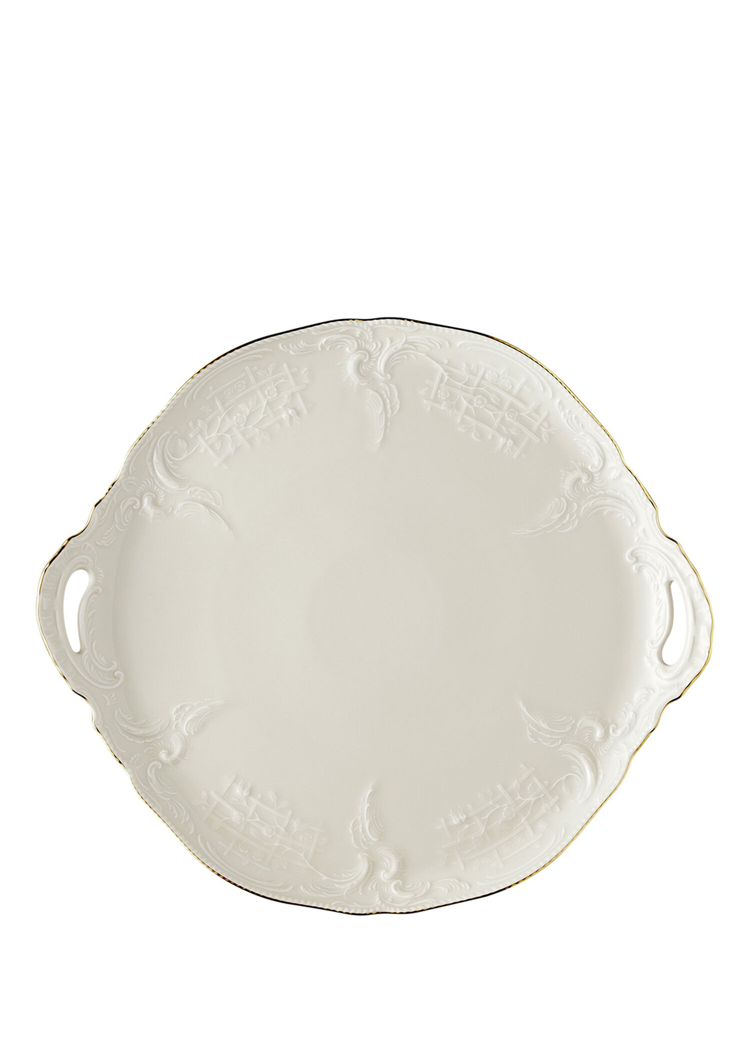 Sanssouci Elfenbein Gold Porselen Servis Tabağı 35 cm