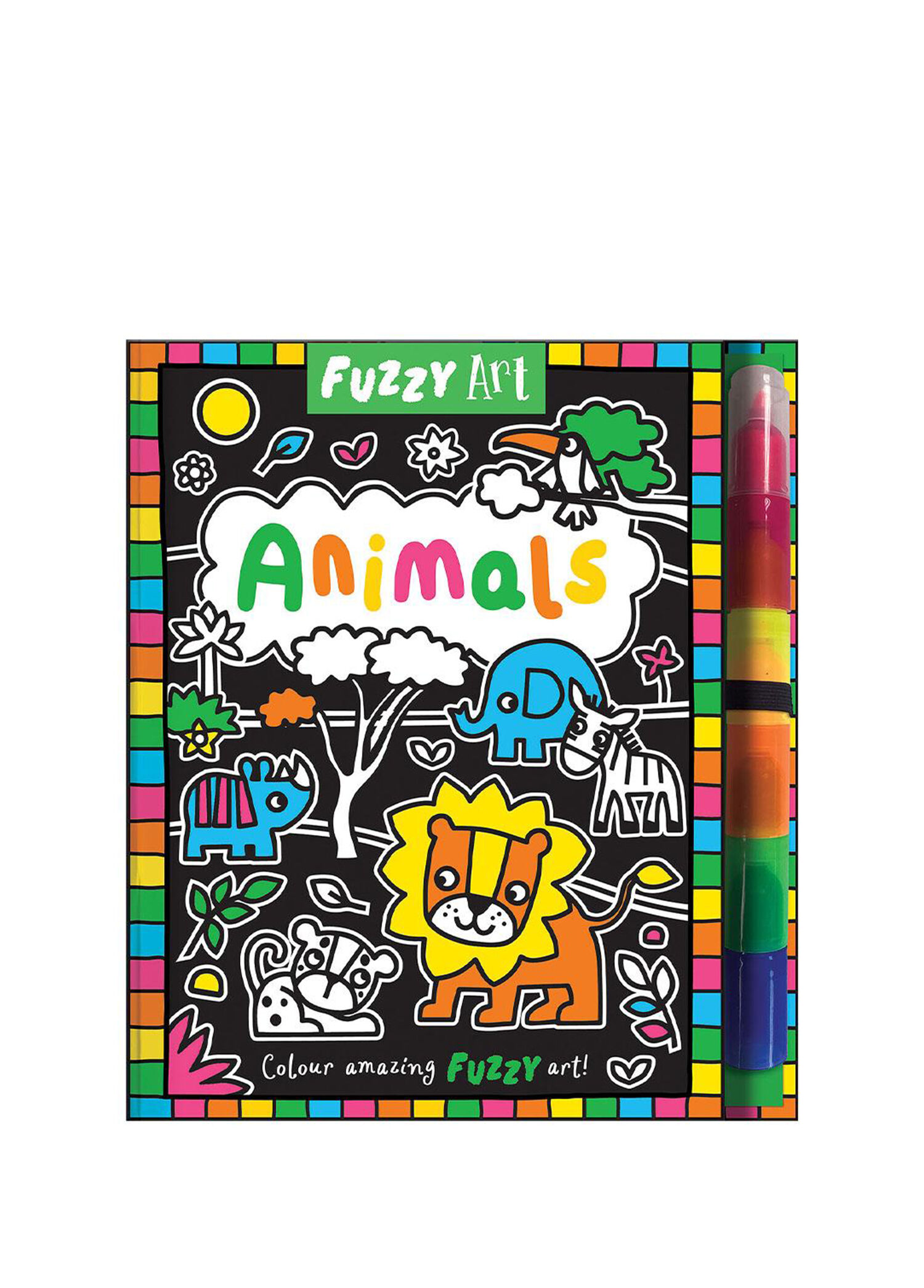Fuzzy Art Animals Çocuk Yabancı Dil Kitabı