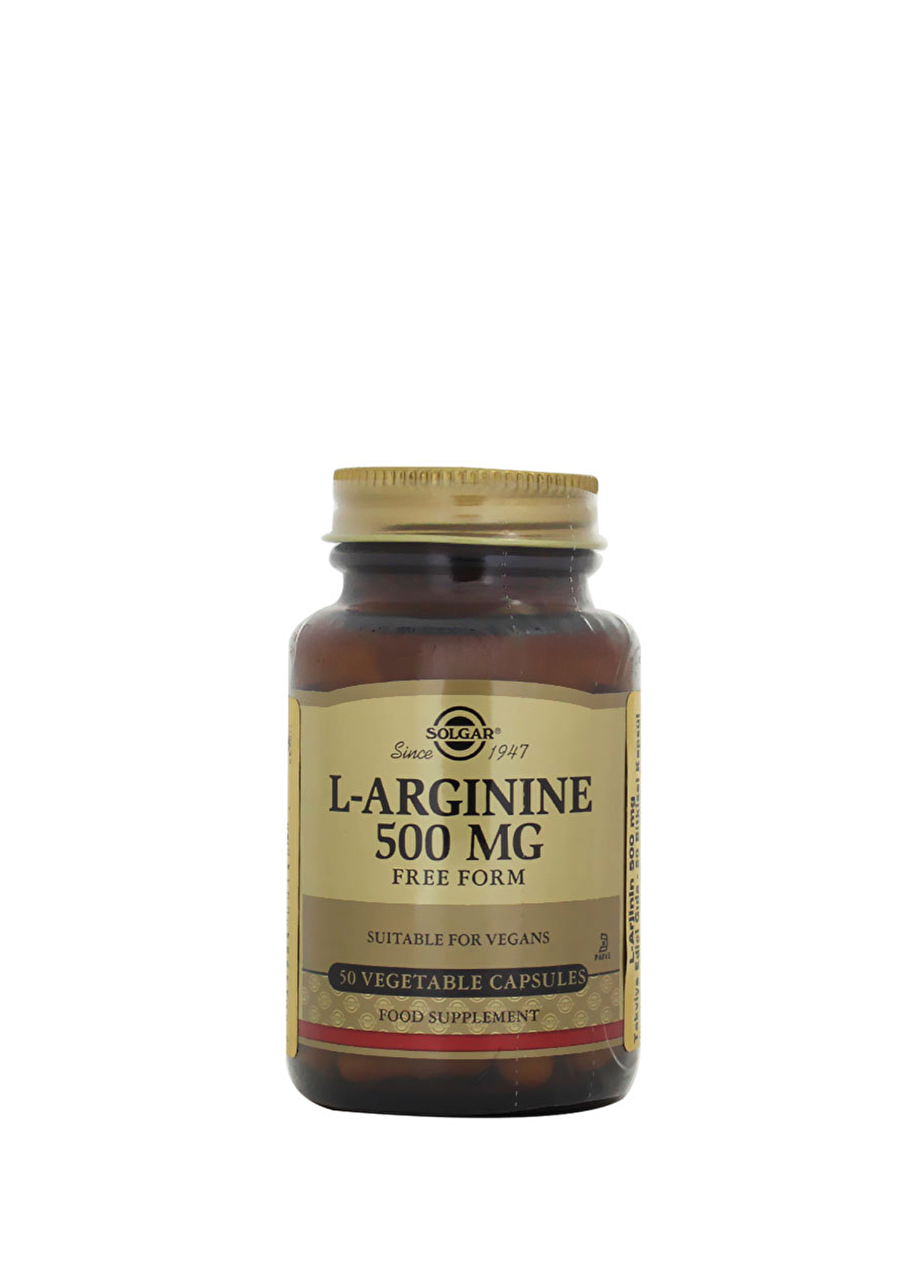 L-Arginine Aromasız Takviye Edici Gıda 500 Mg 50 Kapsül