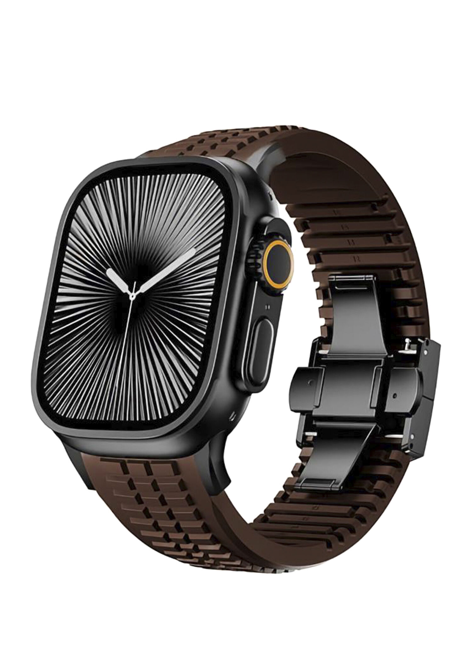 AquaLink Apple Watch Ultra Uyumlu Mocha Black Akıllı Saat Kordon