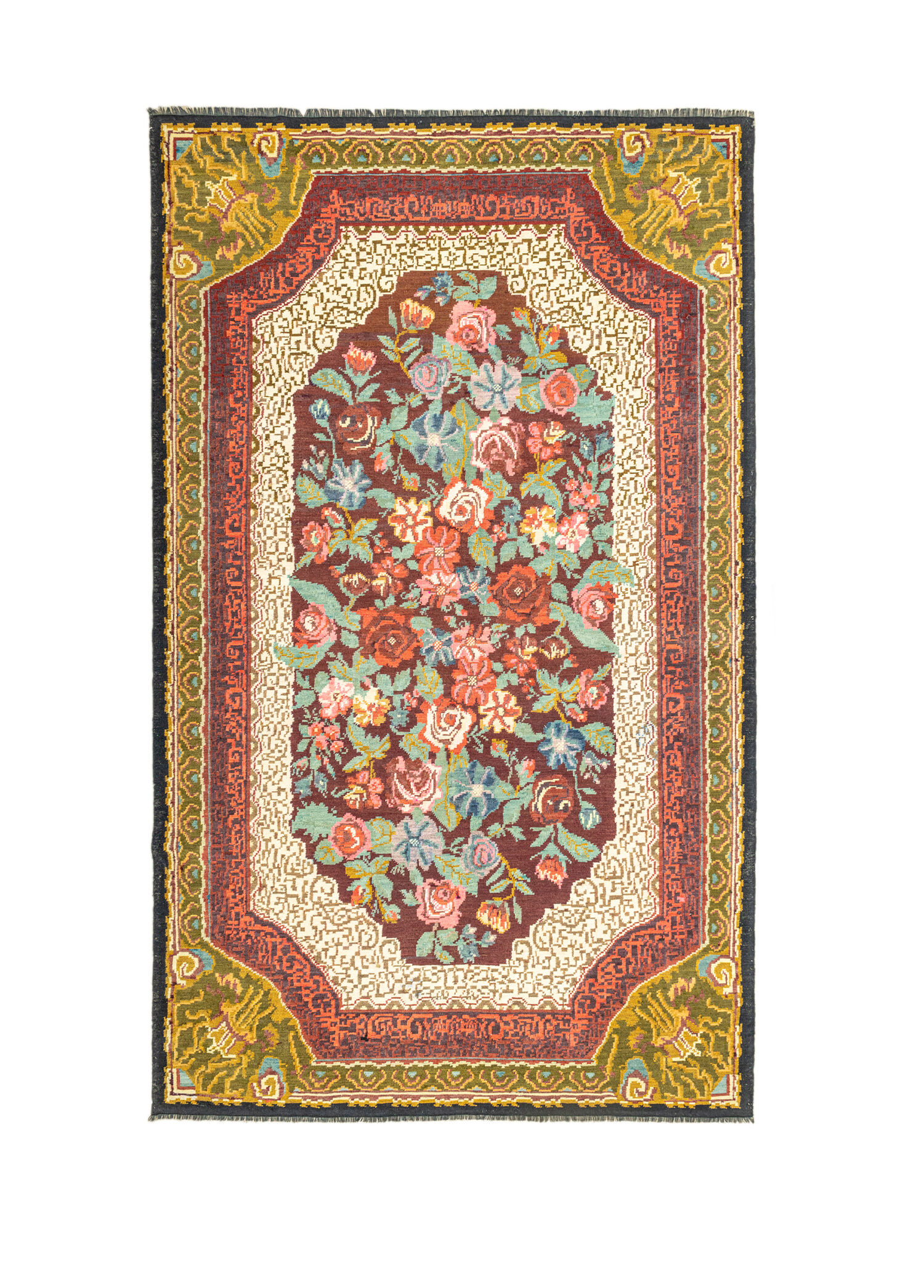 Eyvind Renkli El Dokuma Karabağ Kilim 194x296 cm
