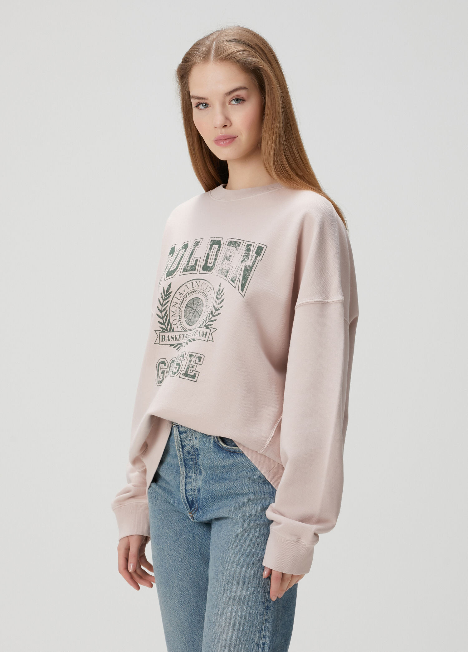 Pudra Logo Baskılı Sweatshirt