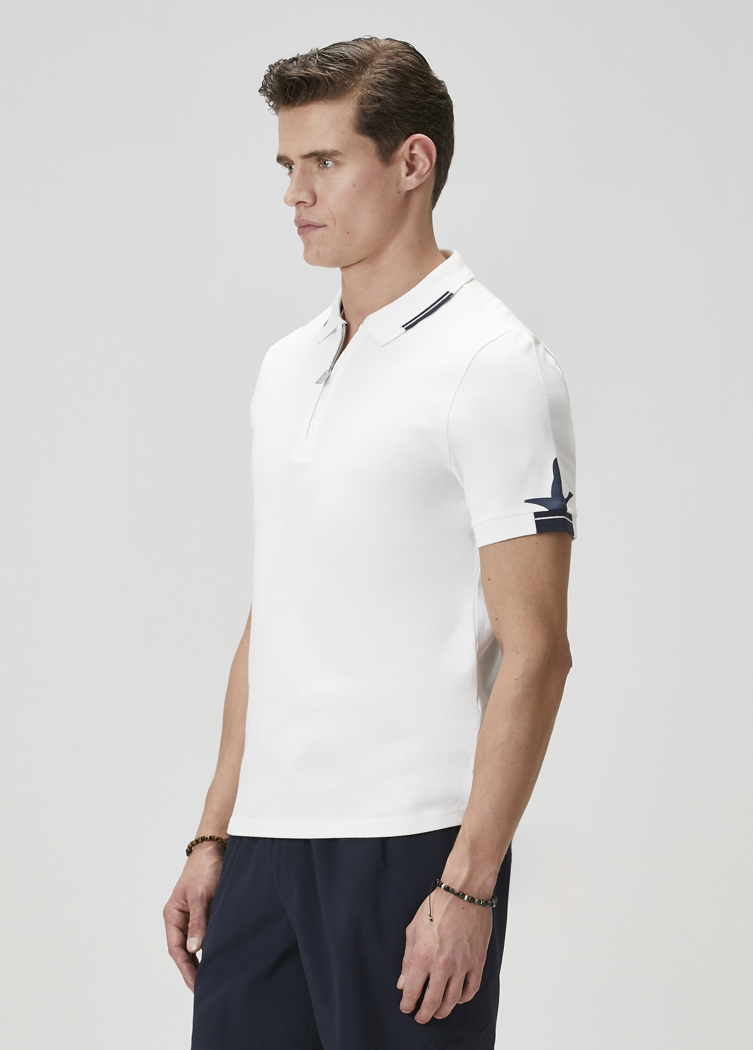 Comfort Fit Beyaz Polo Yaka T-shirt_3