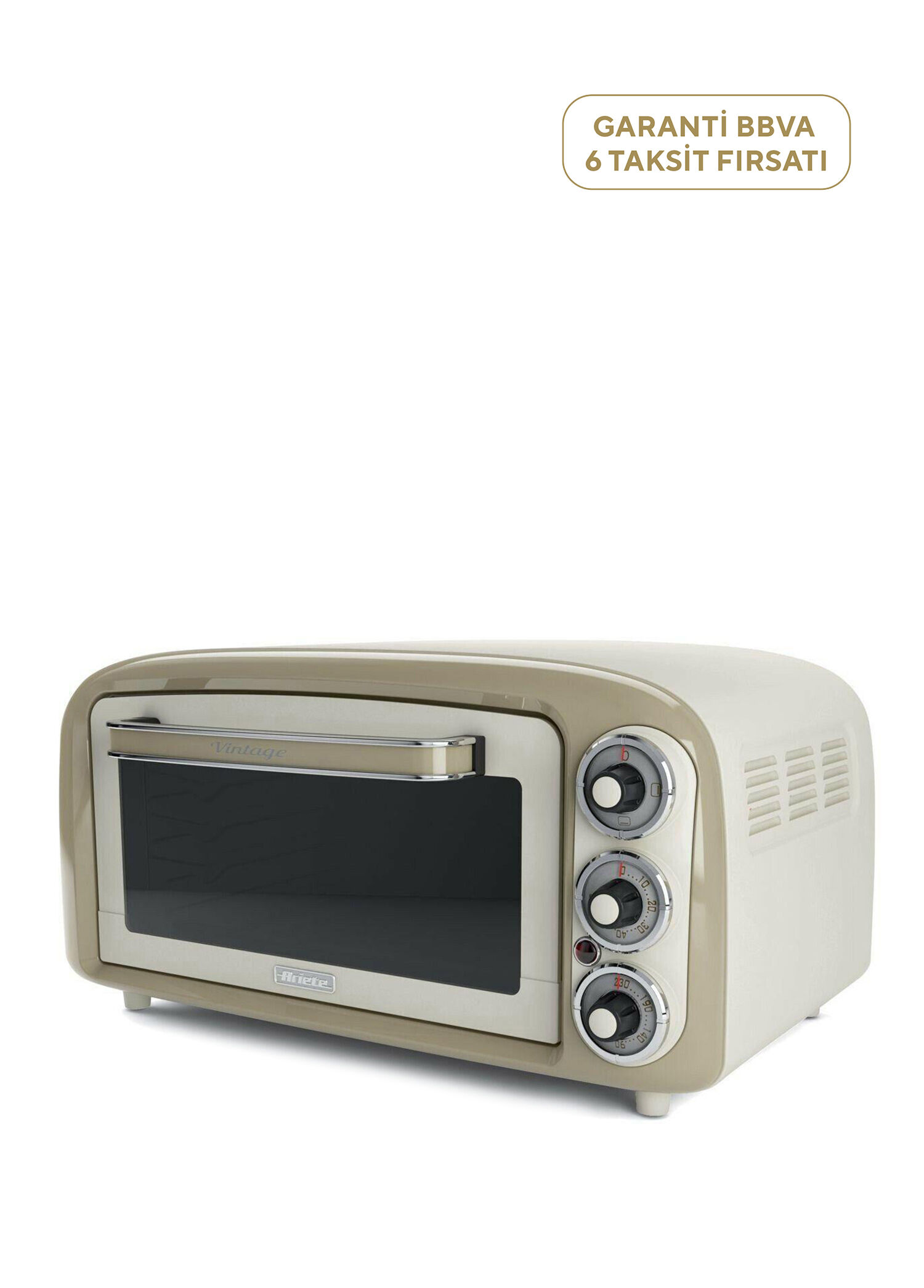 Vintage Bej Mini Fırın 0979/03