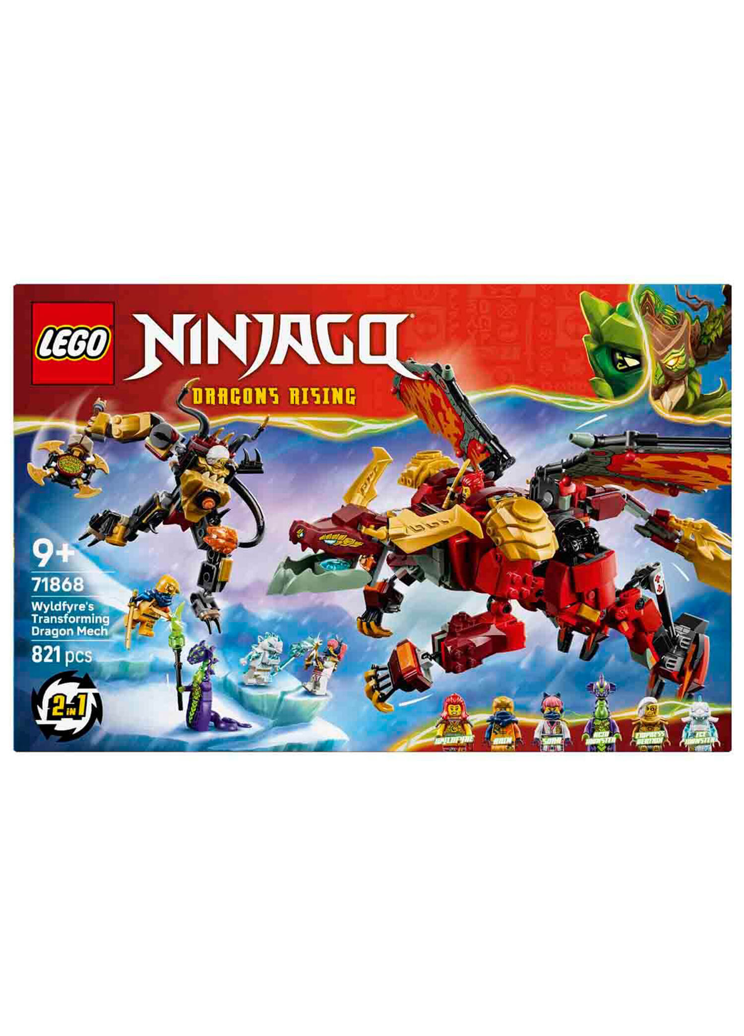 LEGO - Ninjago Wyldfyre'ın Dönüşen Ejderha Robotu 821 Parça 9+ Yaş