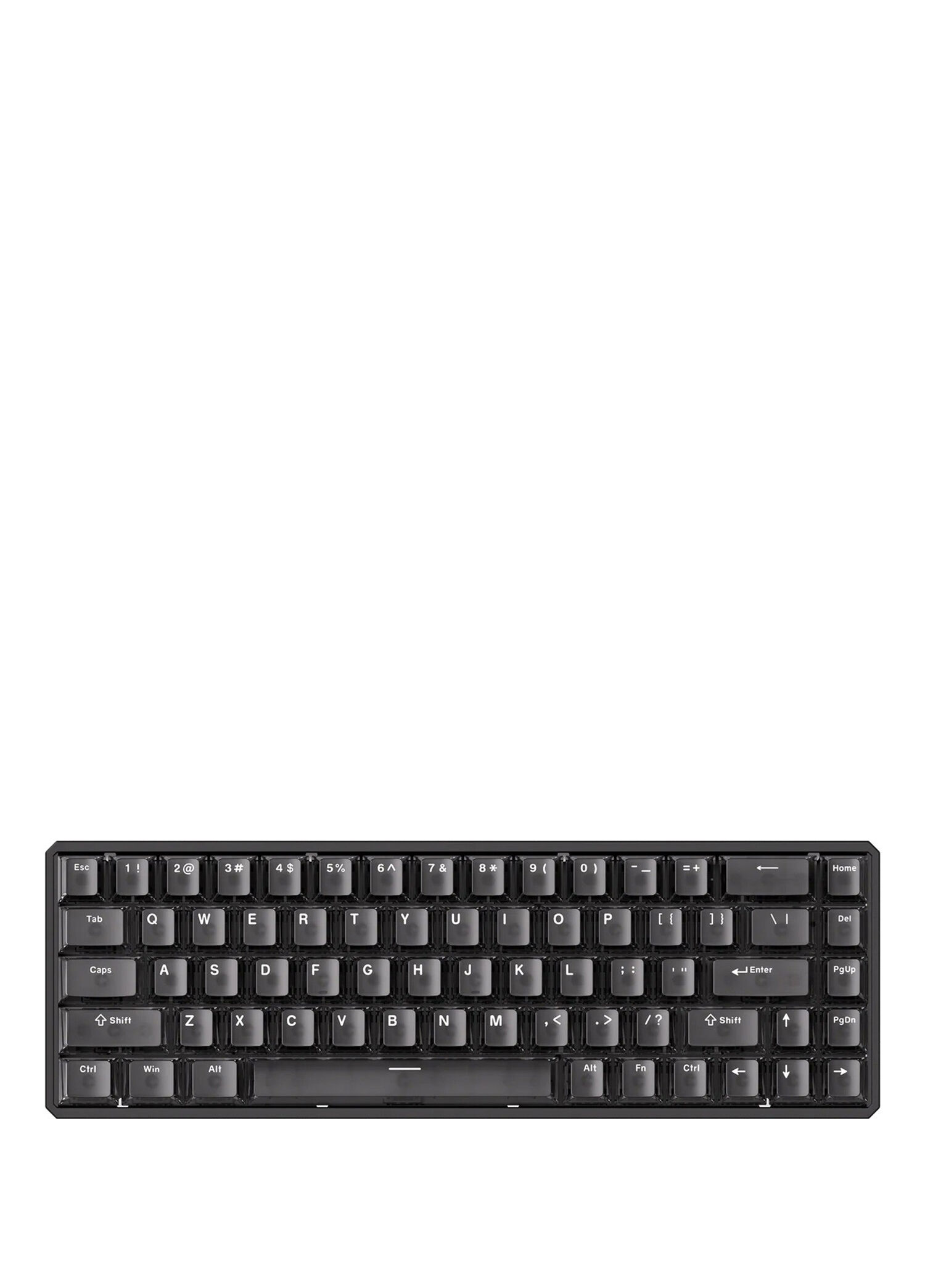 MOD68 HE Black Transparent %65 AstroAim Magnetic Switch 8K Hz Hall Effect Hotswap ARGB Kablosuz İngilizce Mekanik Gaming Klavye