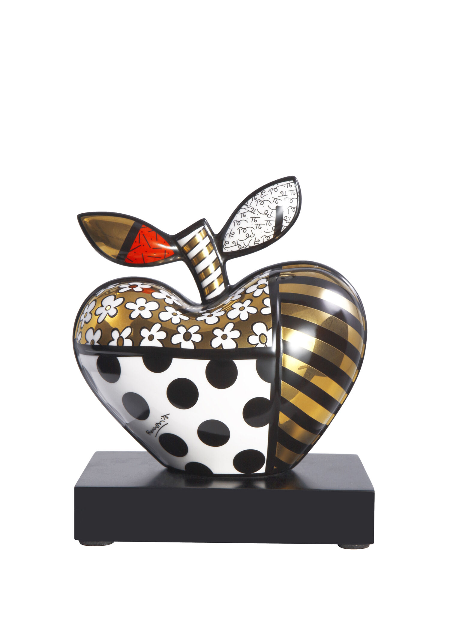 x Romero Britto Golden Big Apple
