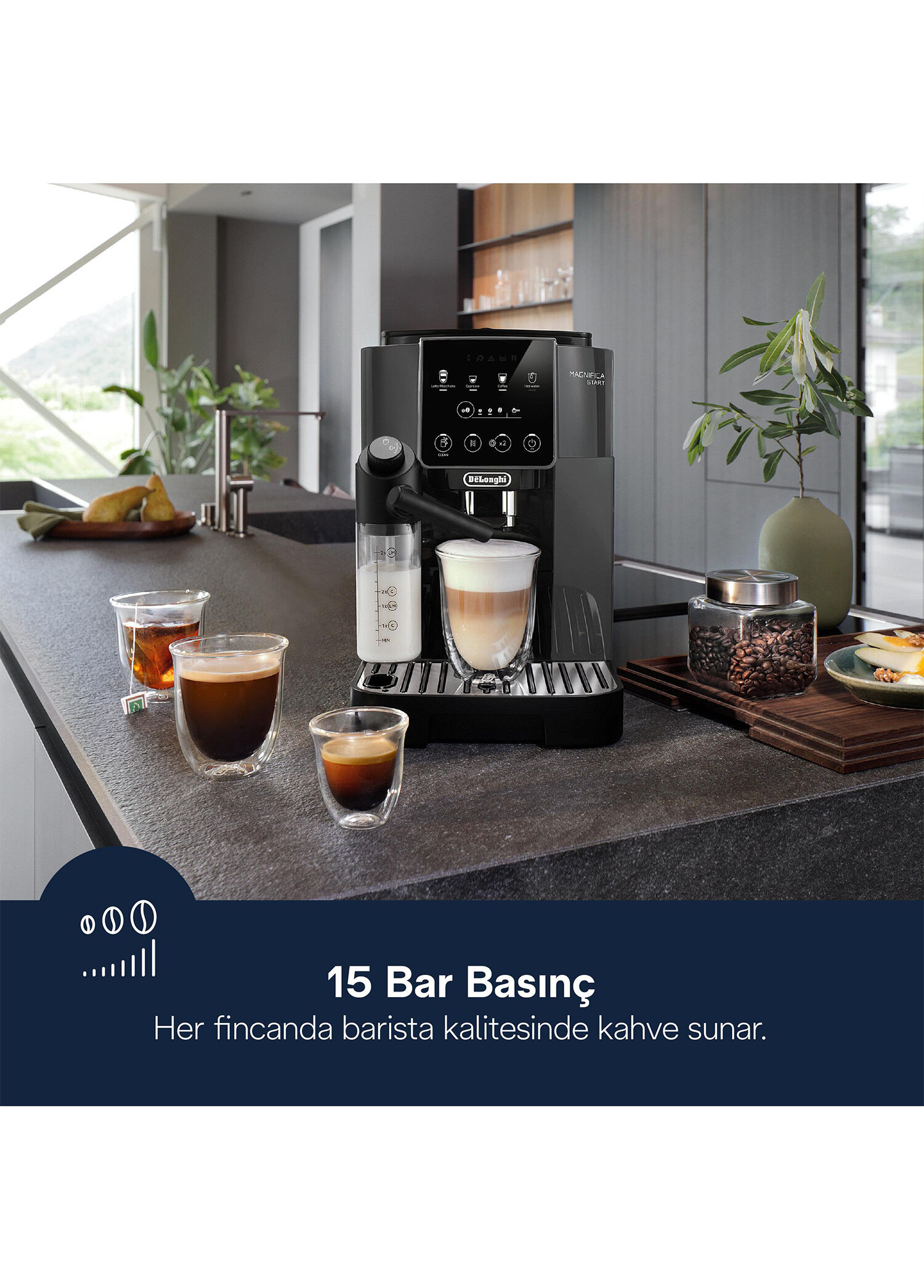 Delonghi - Magnifica Start Espresso Kahve Makinesi ECAM223.61.GB