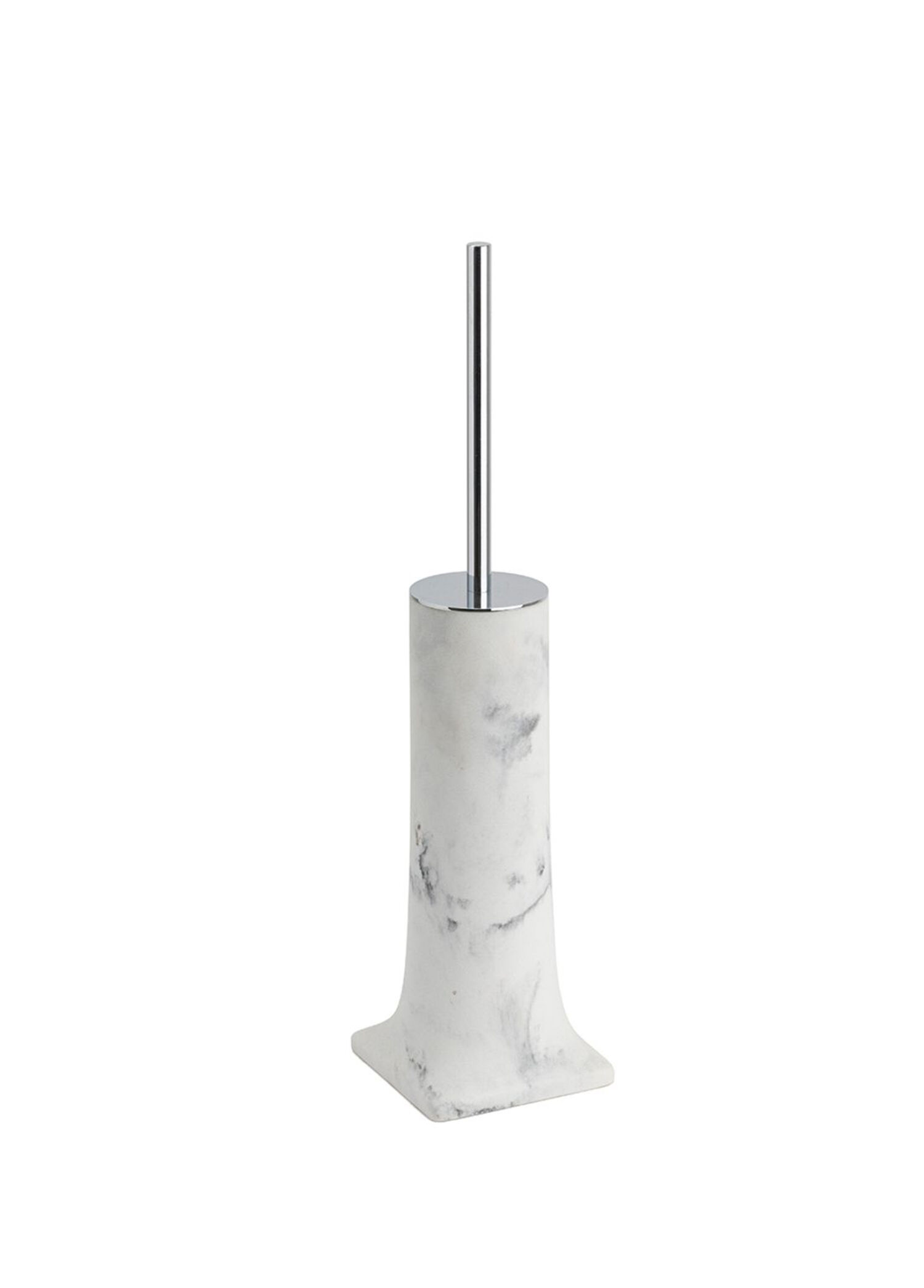 Mermer Desenli Krom Banyo Tuvalet/Klozet Fırçası 42,2 cm
