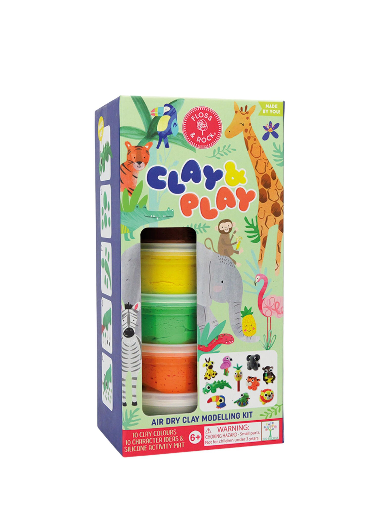 Clay And Play Jungle Hava İle Kuruyan Kil Seti