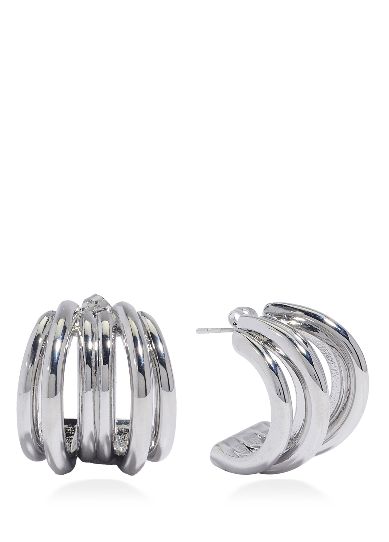 Silver 3lü Kadın Küpe_2