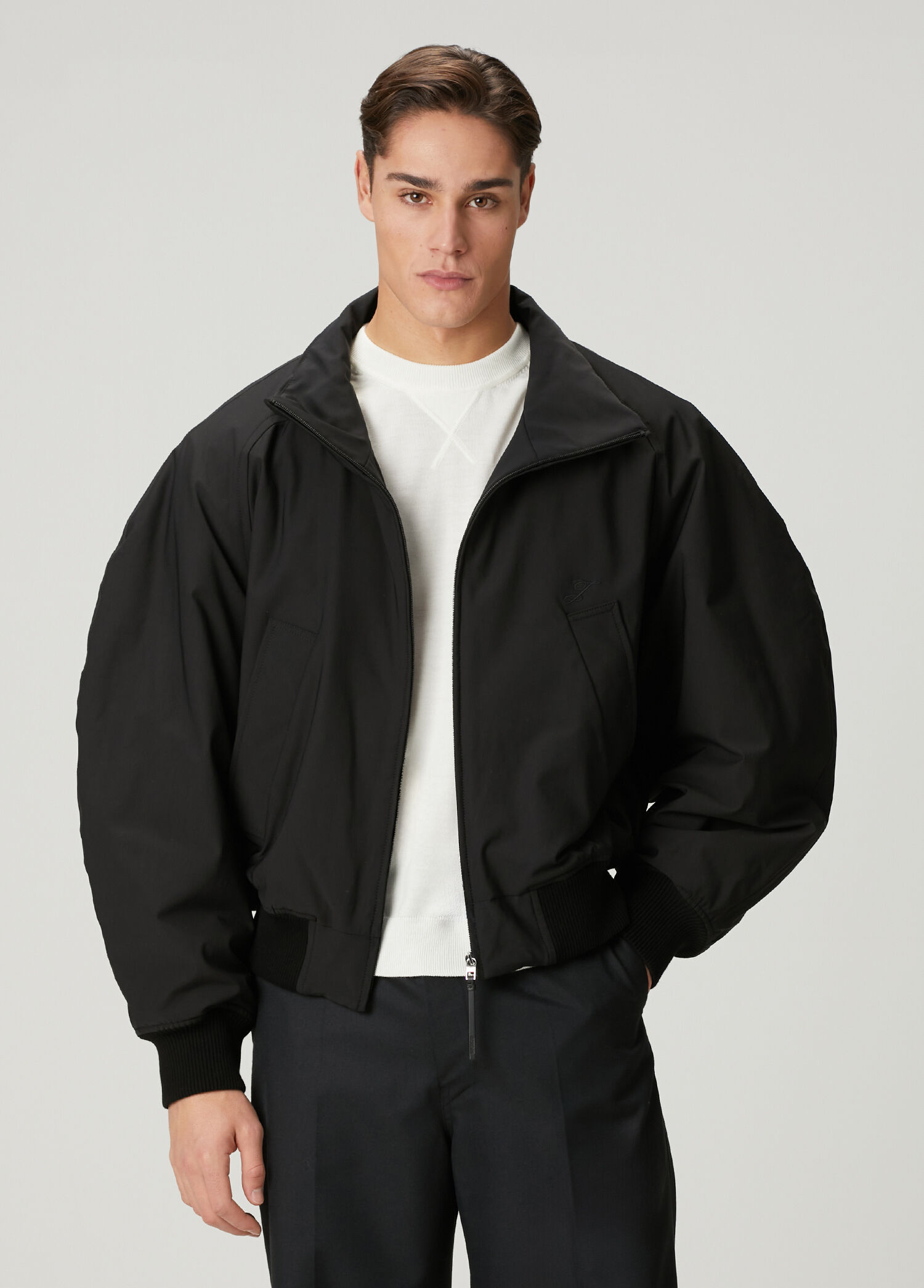 Aero Siyah Bomber Mont