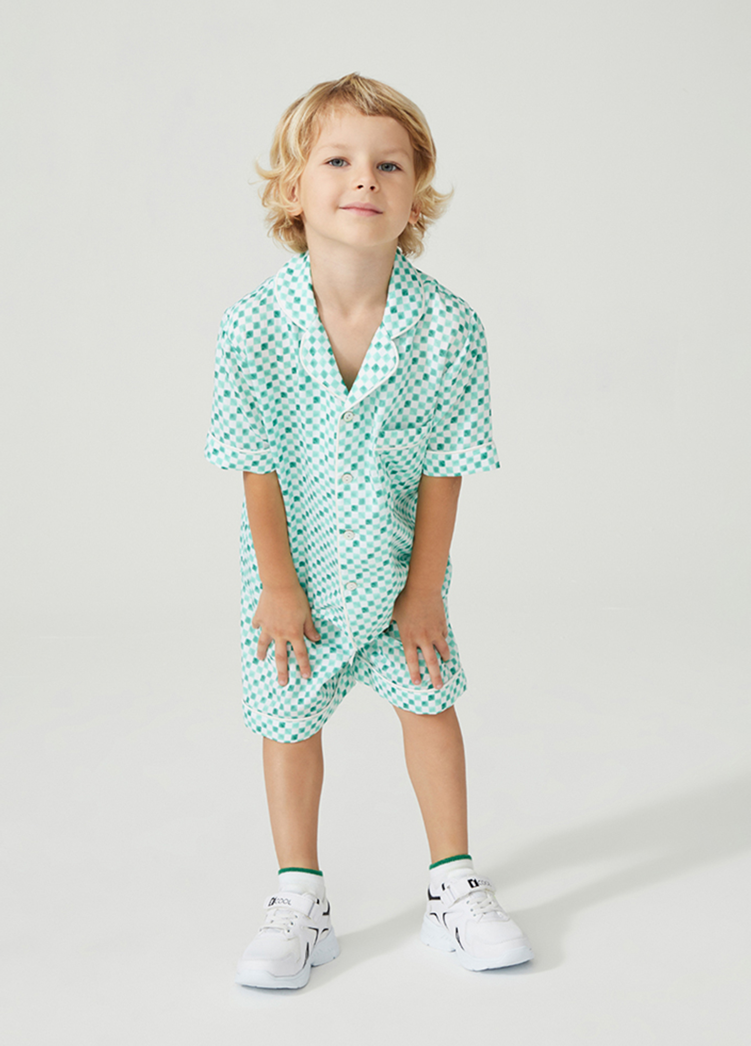 Beymen Yeşil Pötikareli Erkek Çocuk Pijama Seti. 3 Beymen Yeşil Pötikareli Erkek Çocuk Pijama Seti. 3