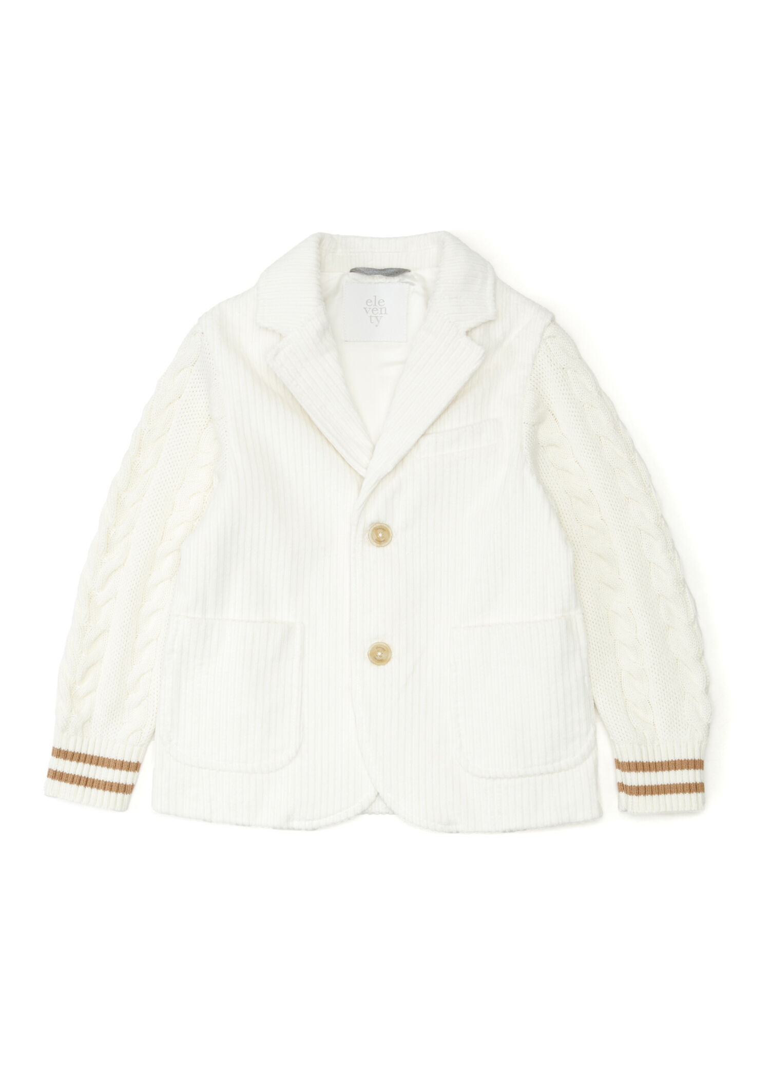 Kemik Triko Garnili Erkek Çocuk Blazer
