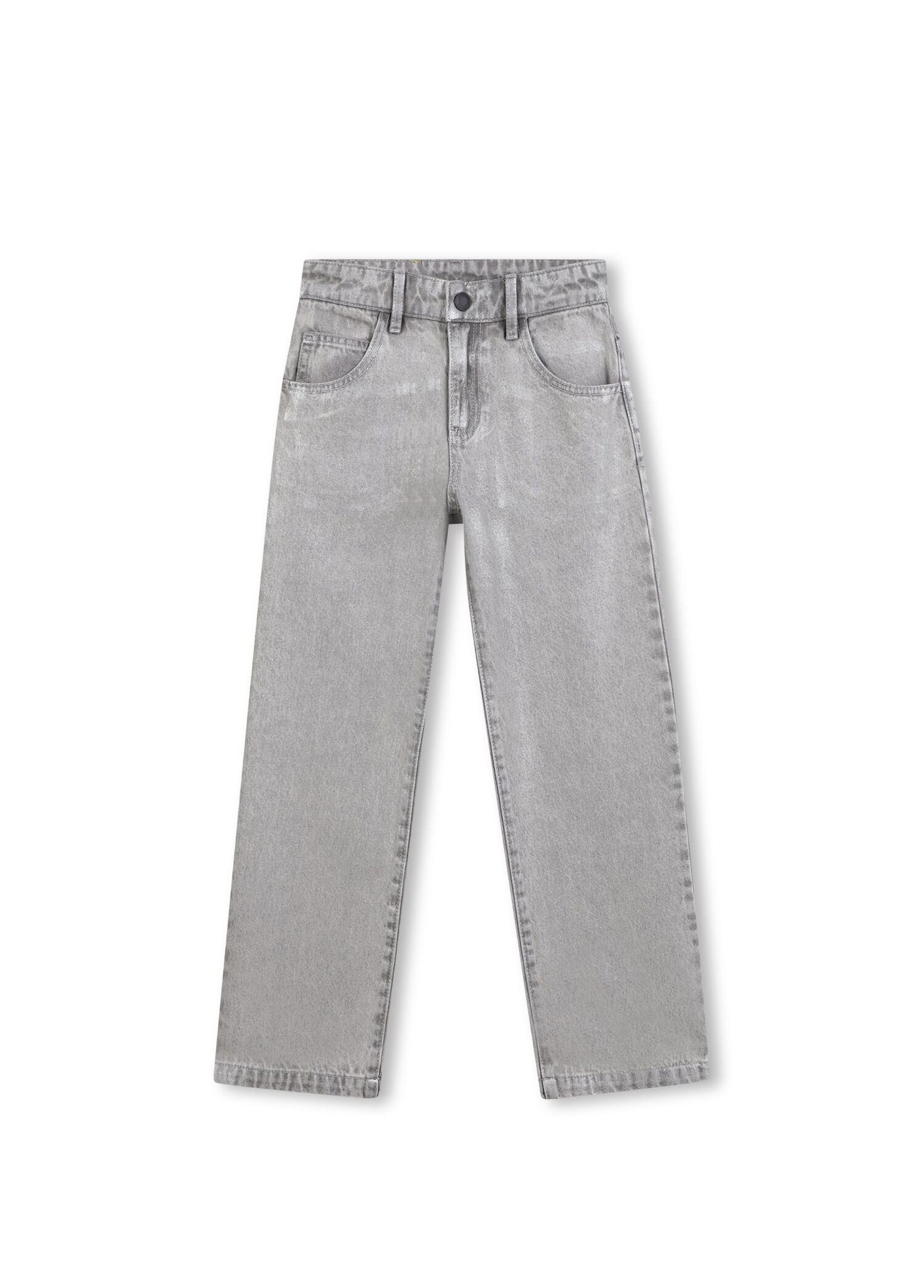 Açık Gri Kız Çocuk Jean Pantolon