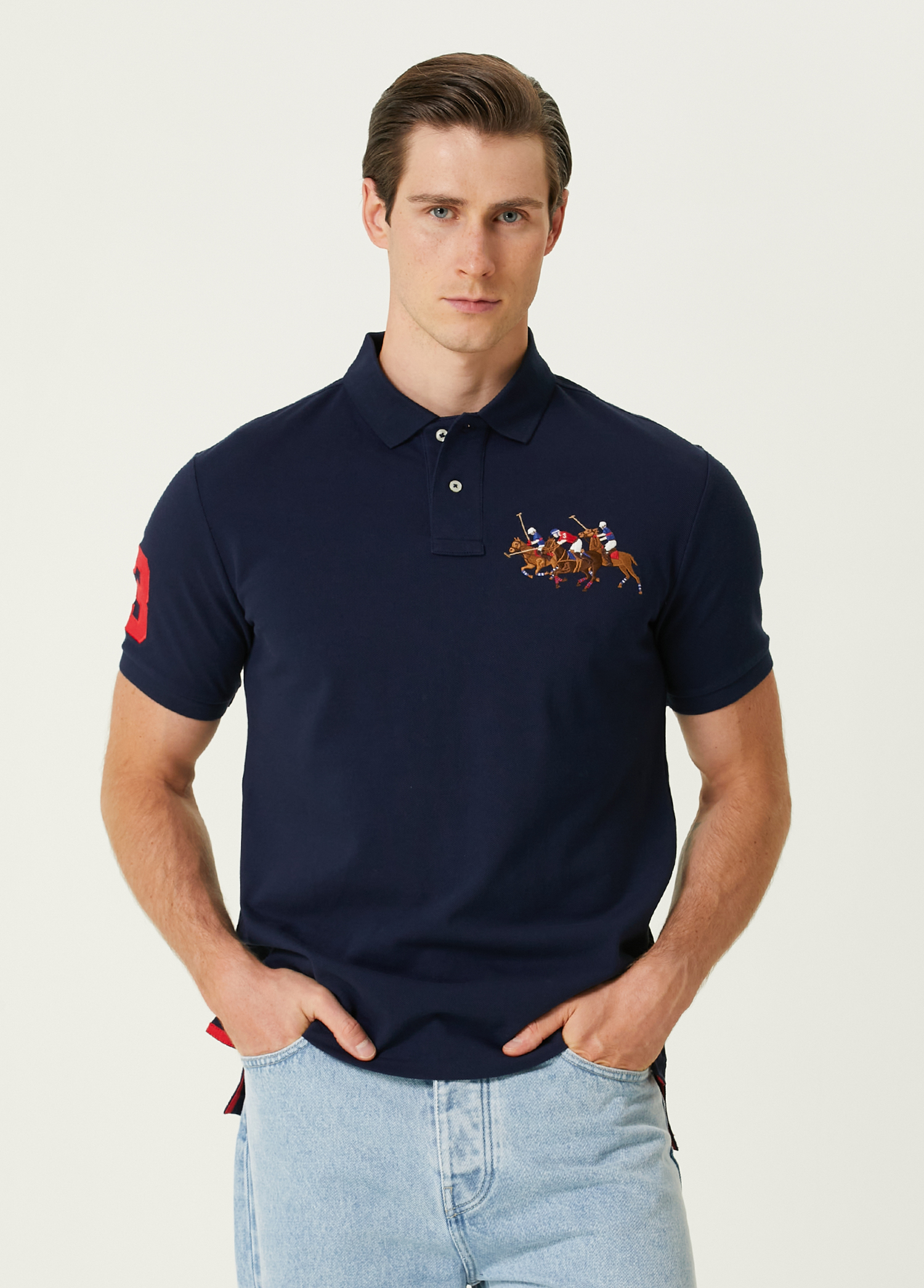 Lacivert Polo Yaka T-shirt