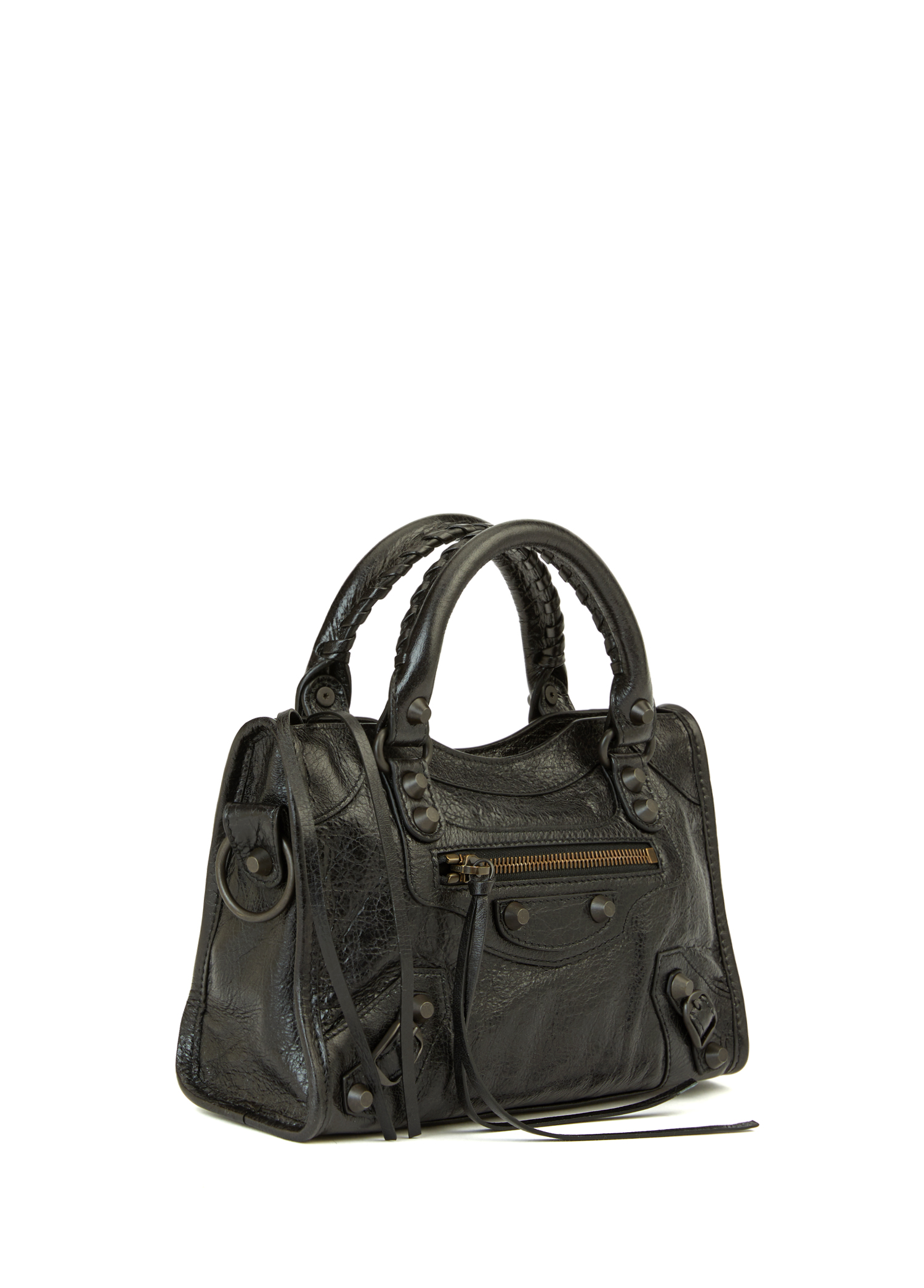 Balenciaga Siyah Kadın Le City Mini Siyah Kadın Deri Çanta 1659785