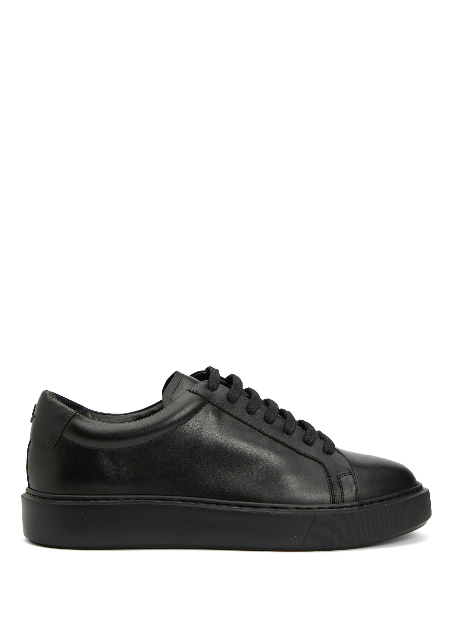 Black Men's Leather Sneakers