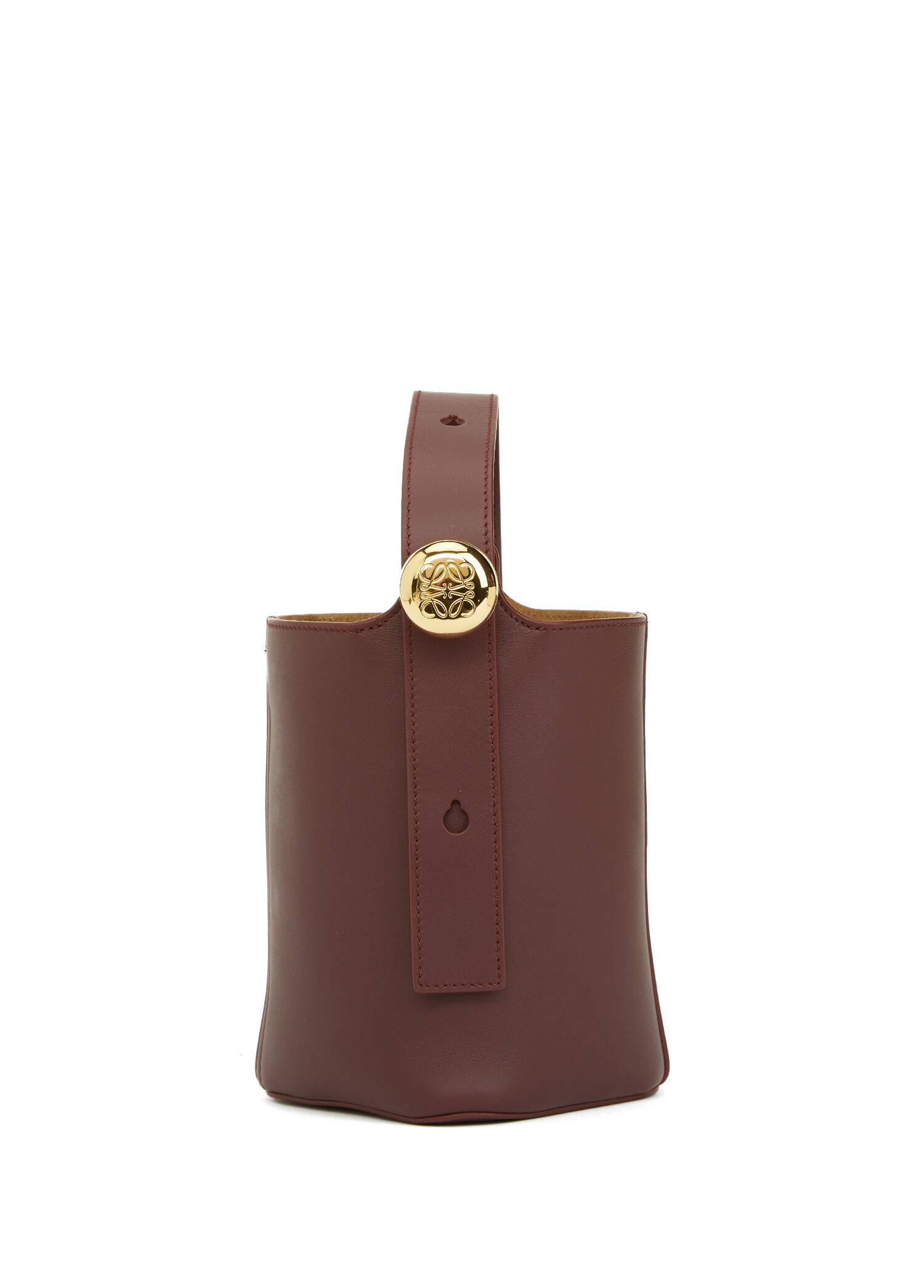 Pebble Bucket Mini Koyu Bordo Kadın Deri Çanta