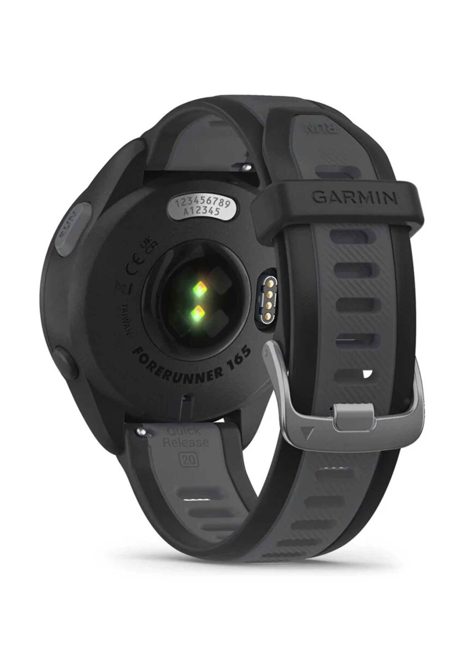 Garmin - Forerunner 165 Music Siyah Slate Gri Silikon Kayışlı