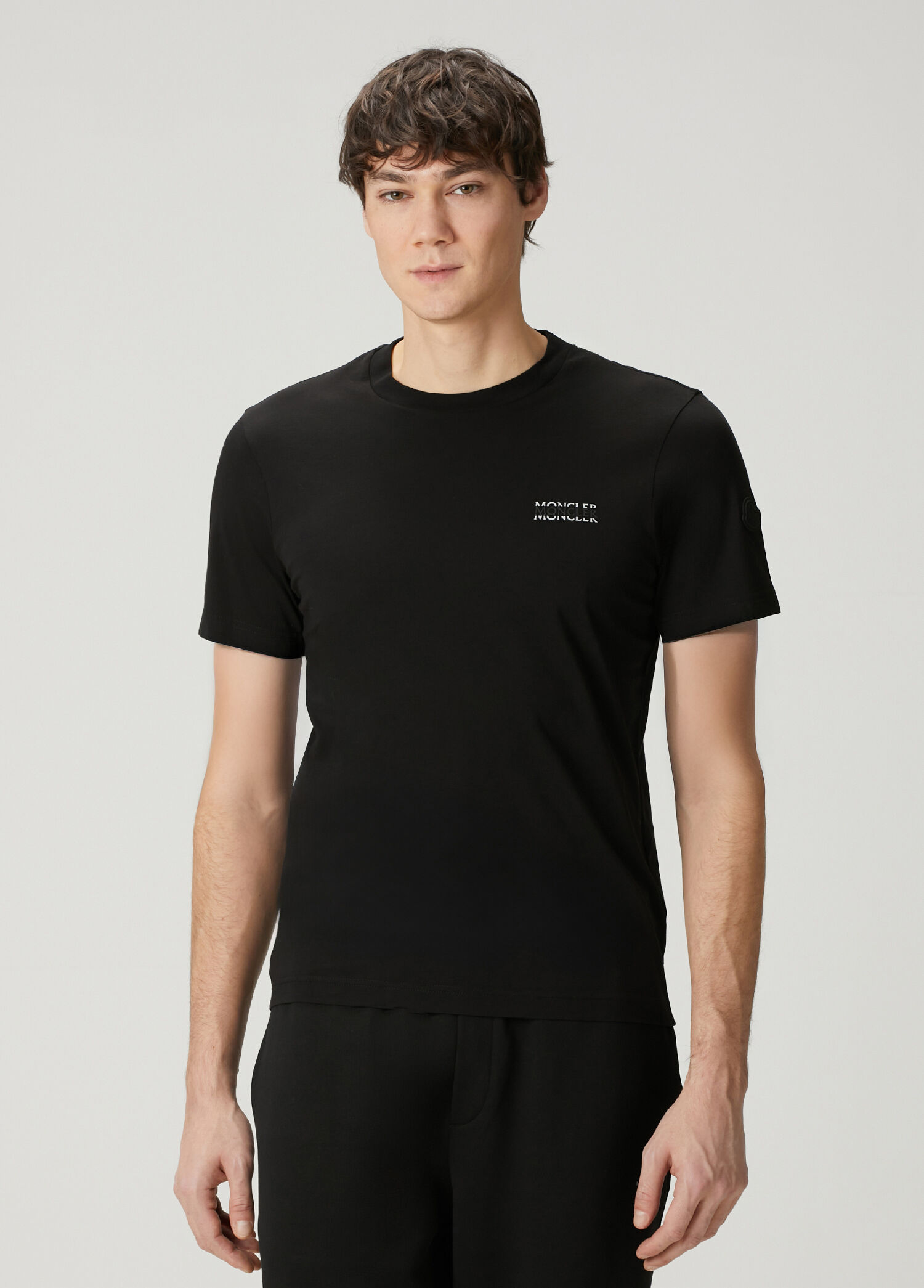 Siyah Logo Baskılı T-shirt