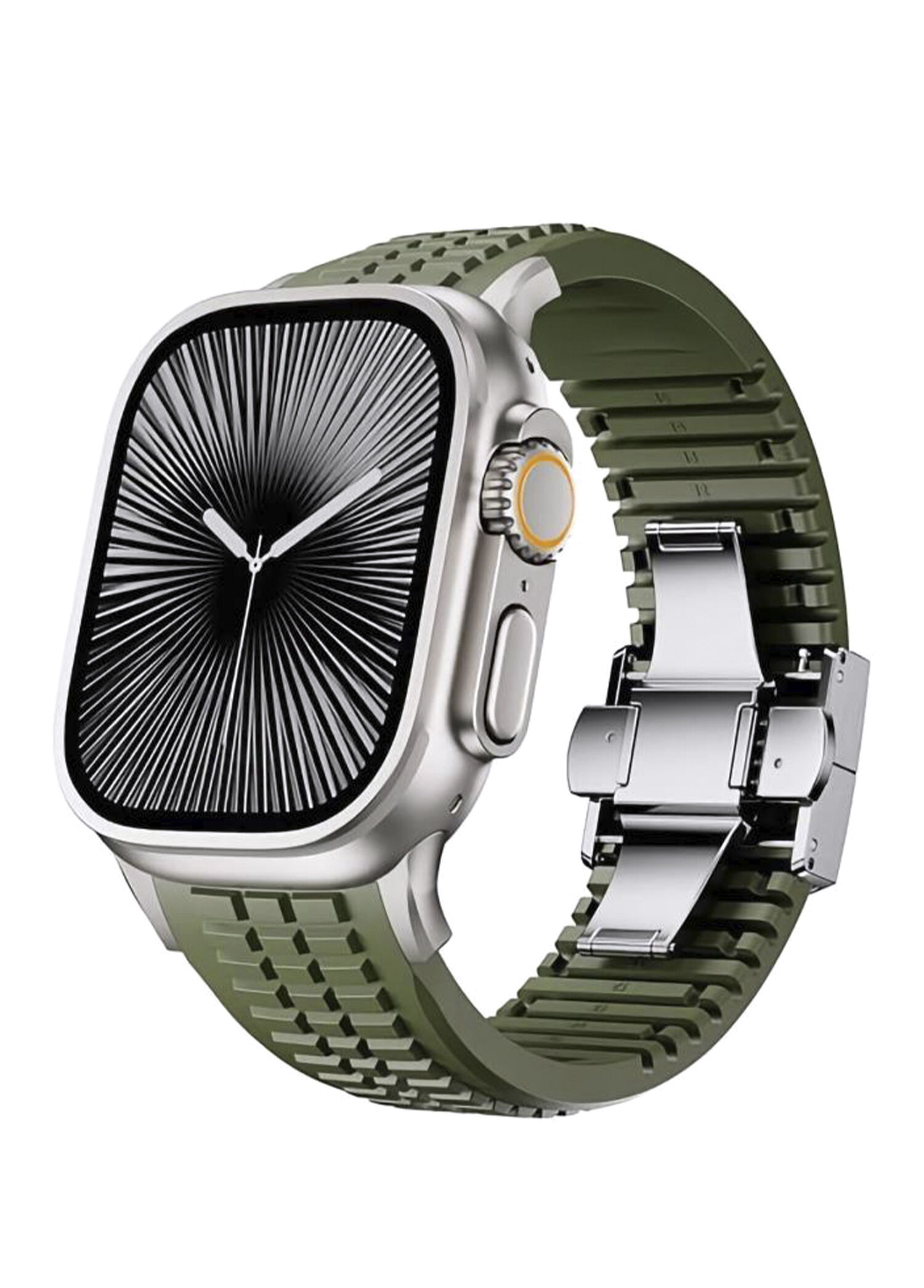 Apple Watch Ultra Uyumlu AquaLink Vanguard Gray Akıllı Saat Kordon