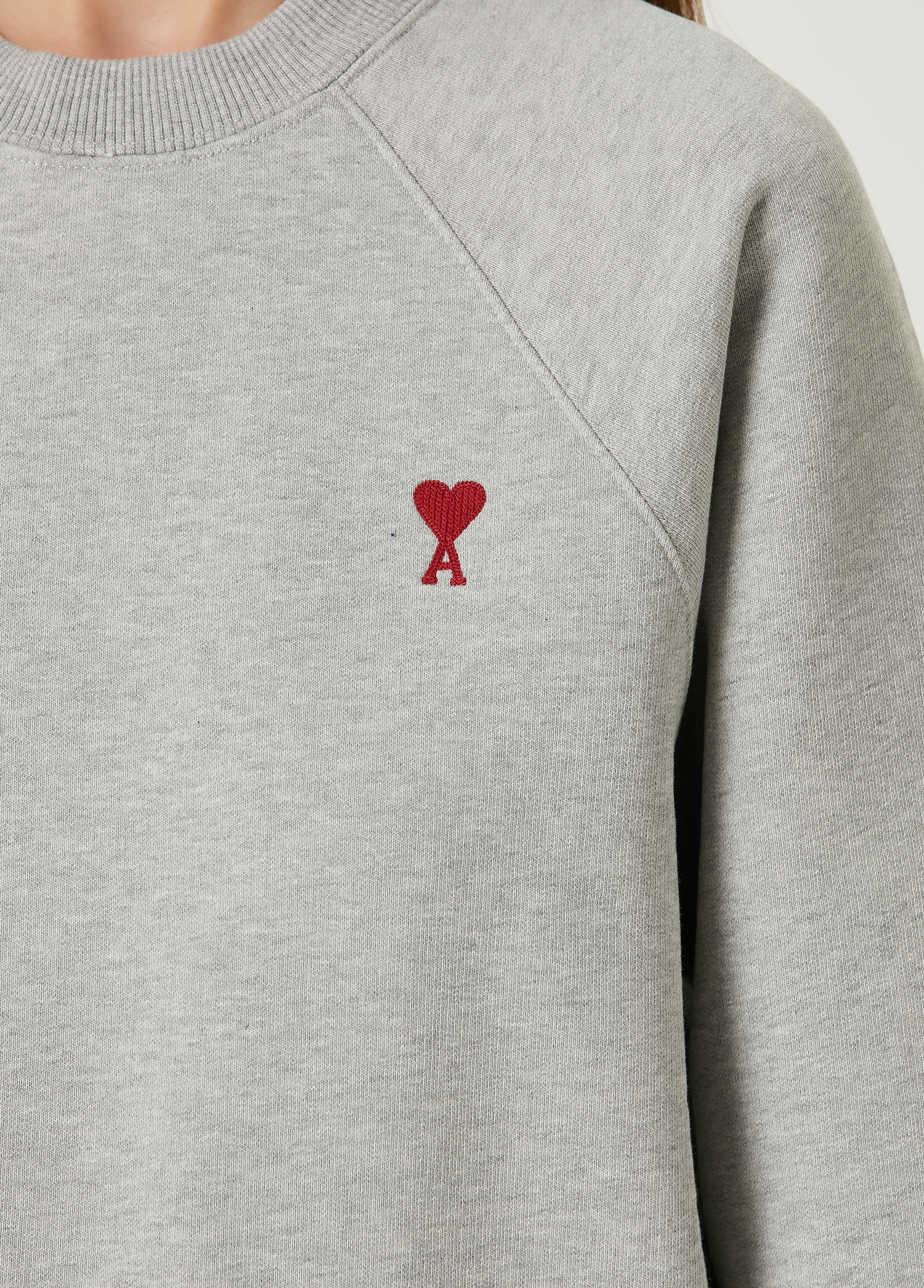 Ami Paris Grey Logo Sweatshirt