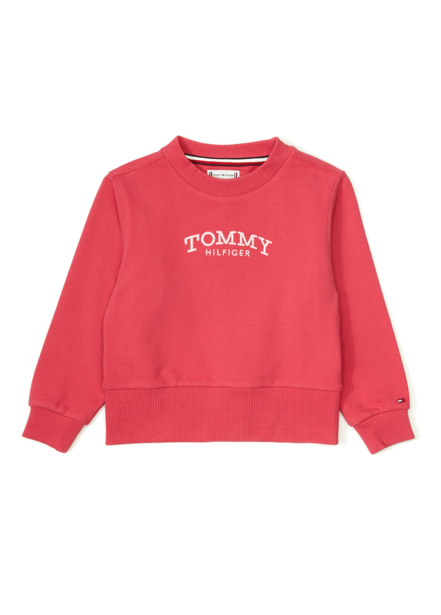 Kırmızı Logo Nakışlı Kız Çocuk Sweatshirt