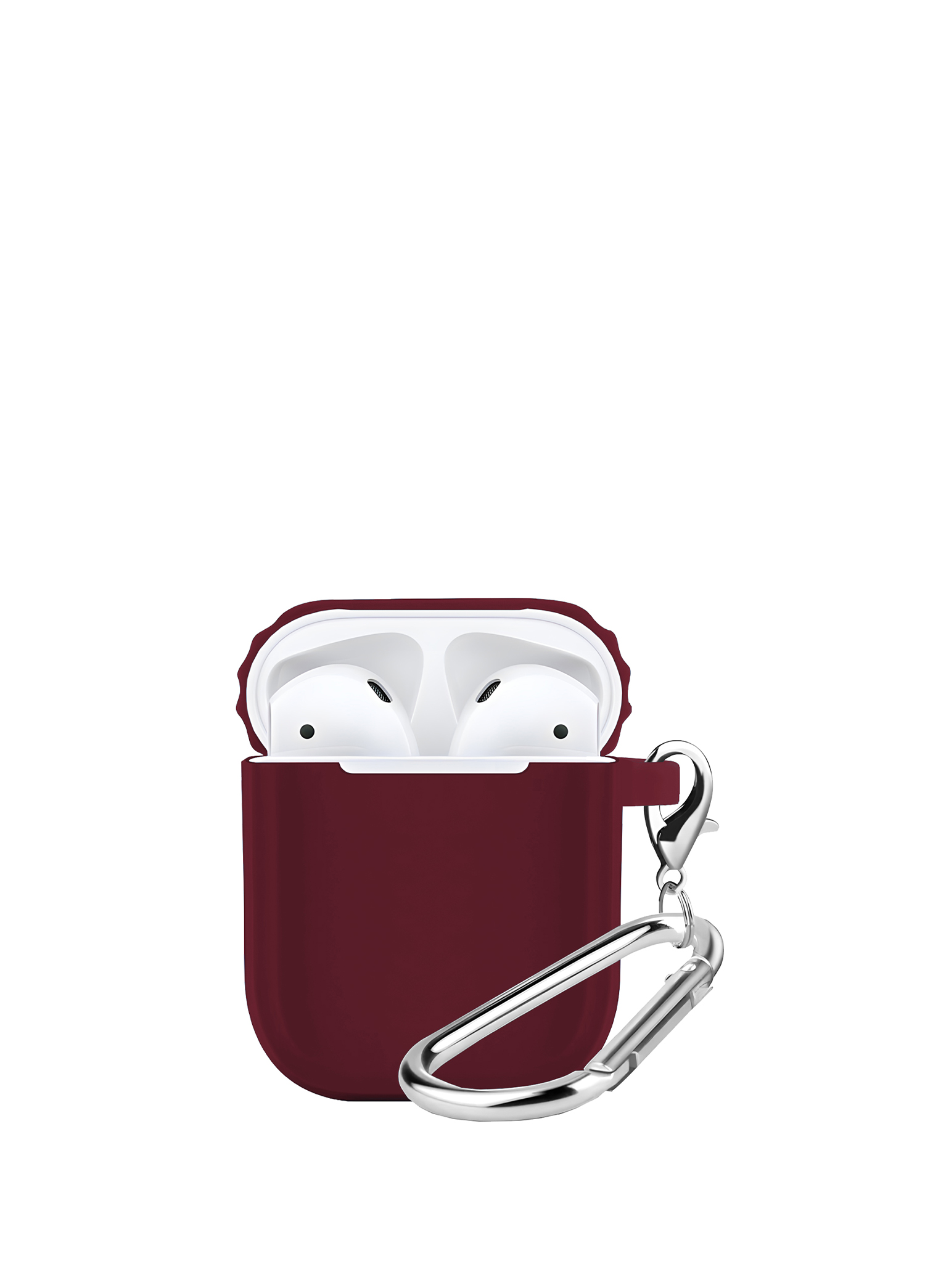 Wine Red Airpods 2 Rubber Silikon Kılıf