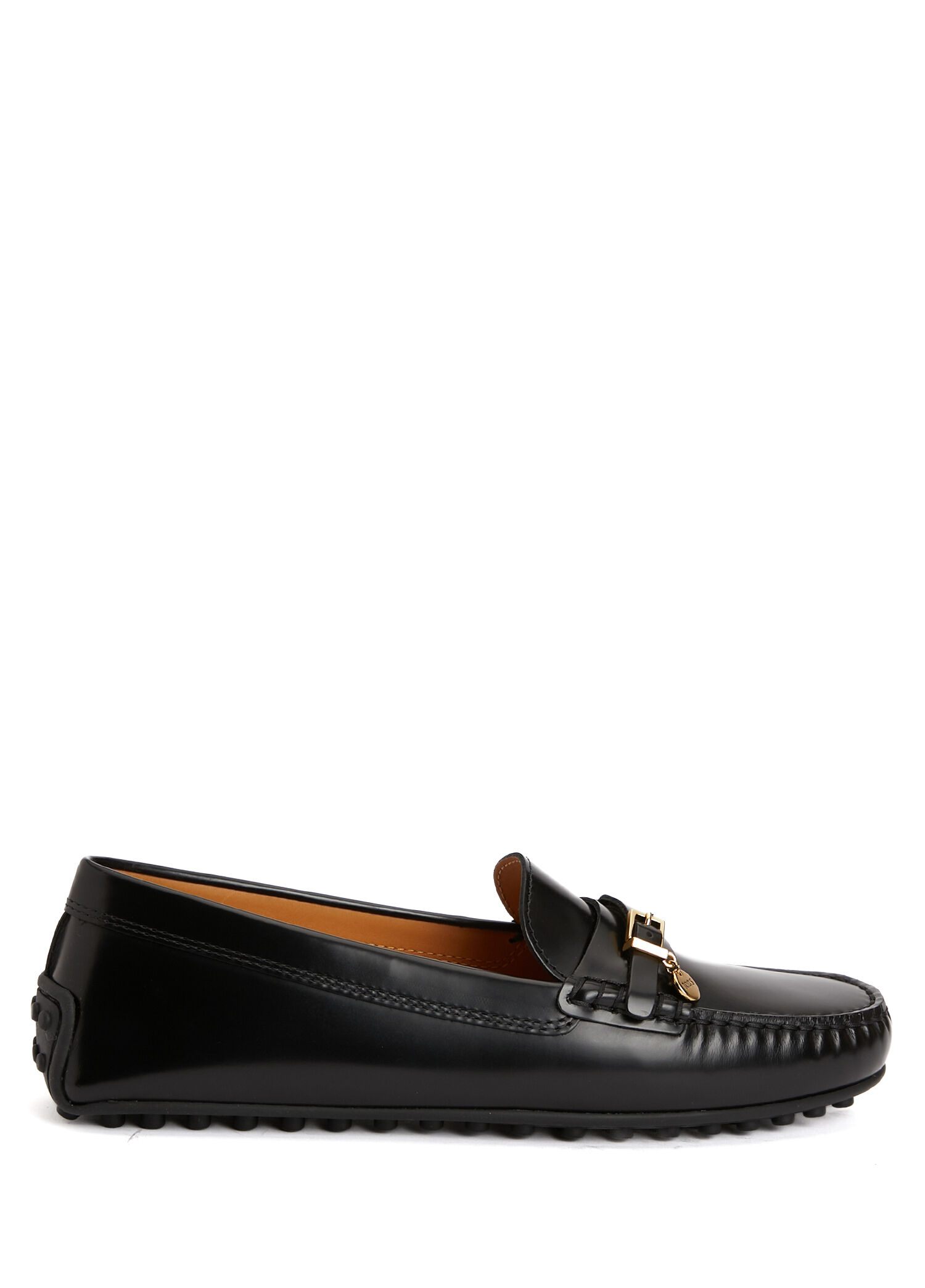 Siyah Kadın Deri Loafer