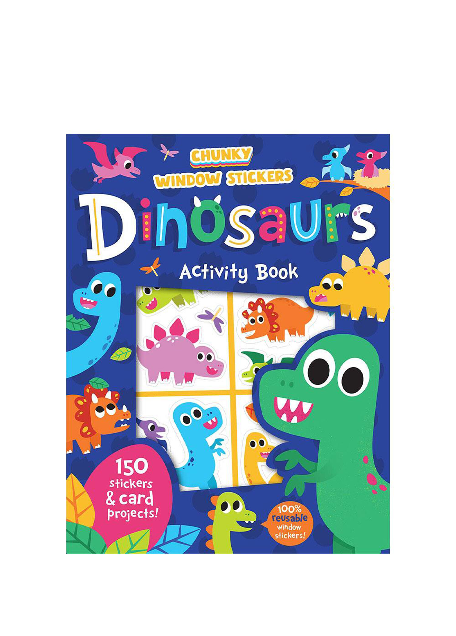 Chunky Window Stickers - Dinosaurs Activty Book Çocuk Yabancı Dil Aktivite Kitabı
