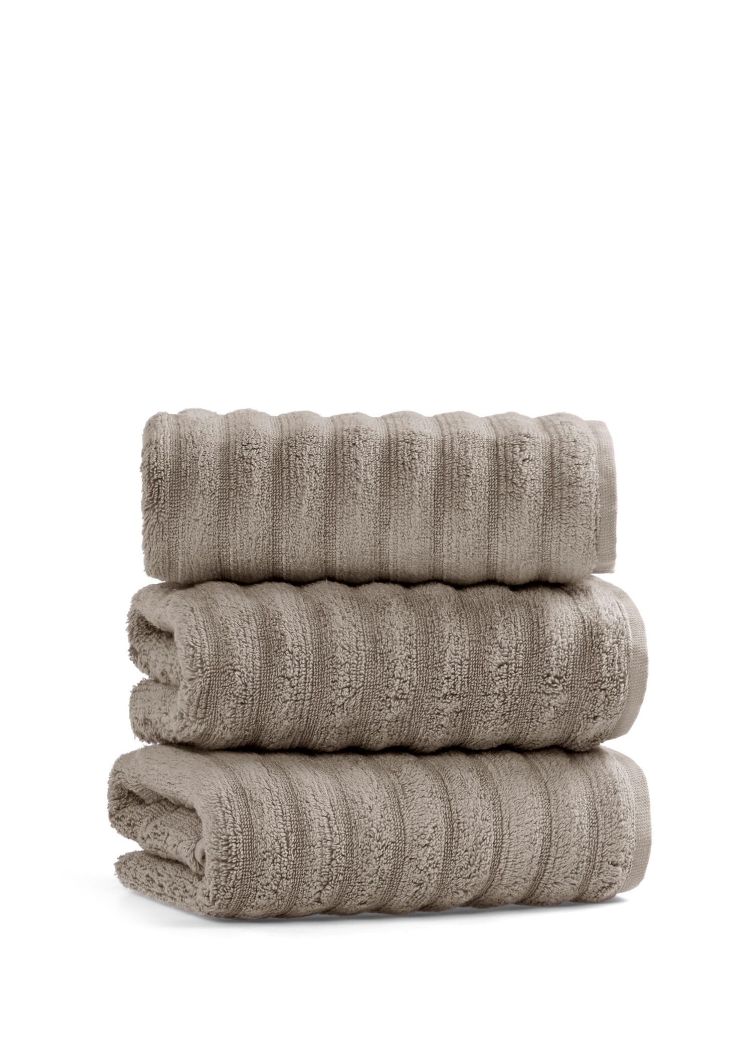Key West Fibrosoft® Warm Gray Pamuklu Tekli Banyo Havlusu 70 x 140 cm