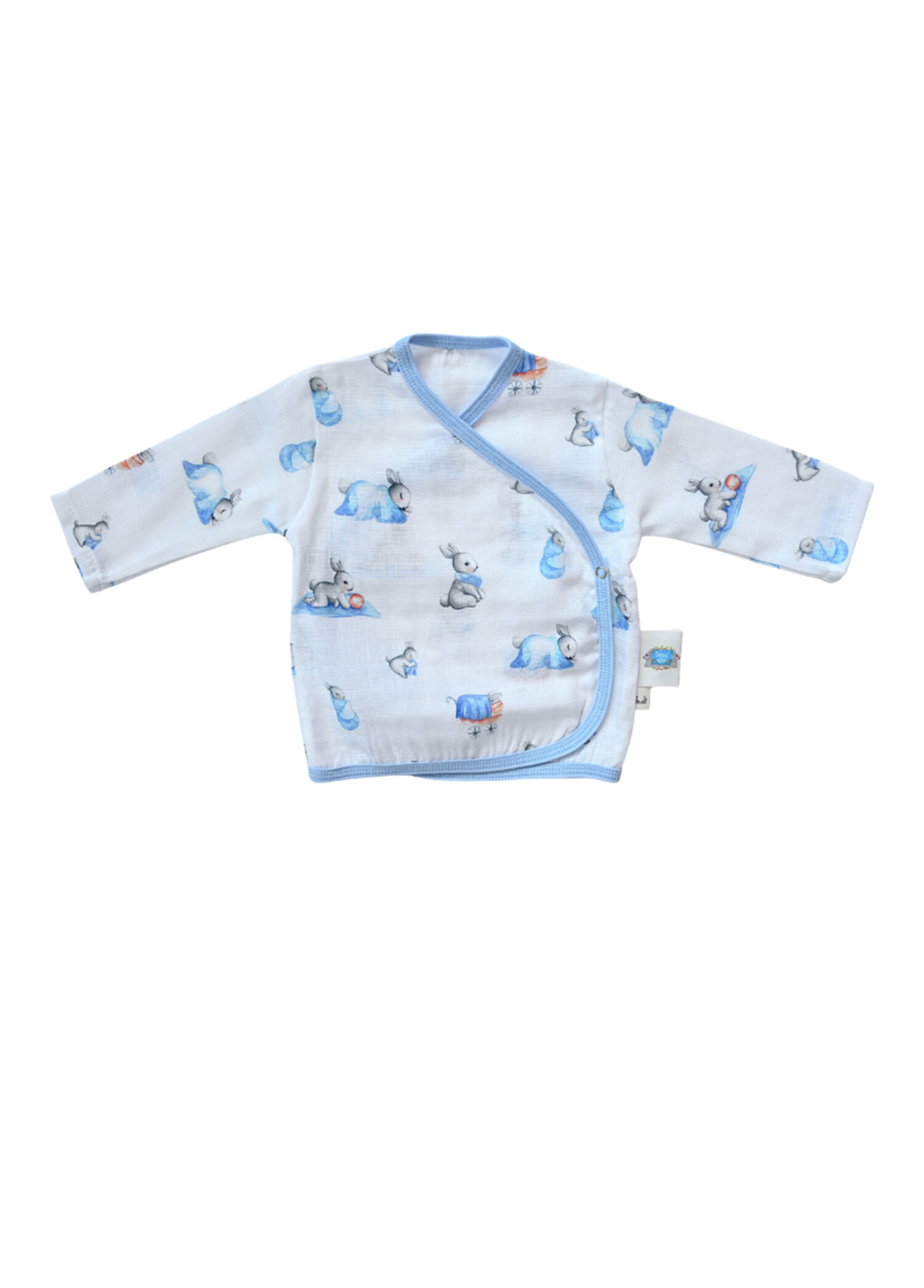 Bebe Lapin Müslin Erkek Bebek Kimono Hırka