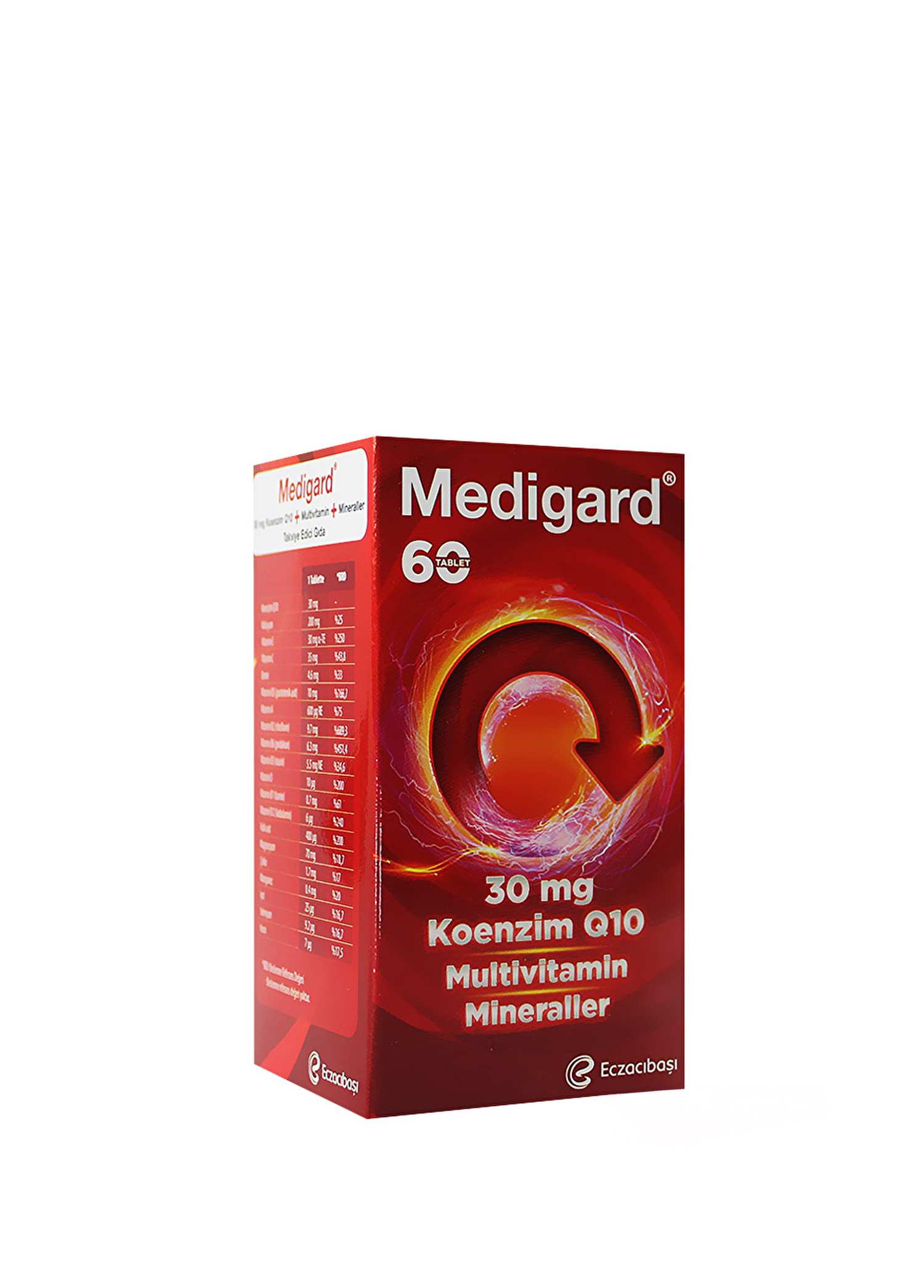 Medigard Vitamin Mineral Kompleks CoQ10 Takviye Edici Gıda 60 Tablet