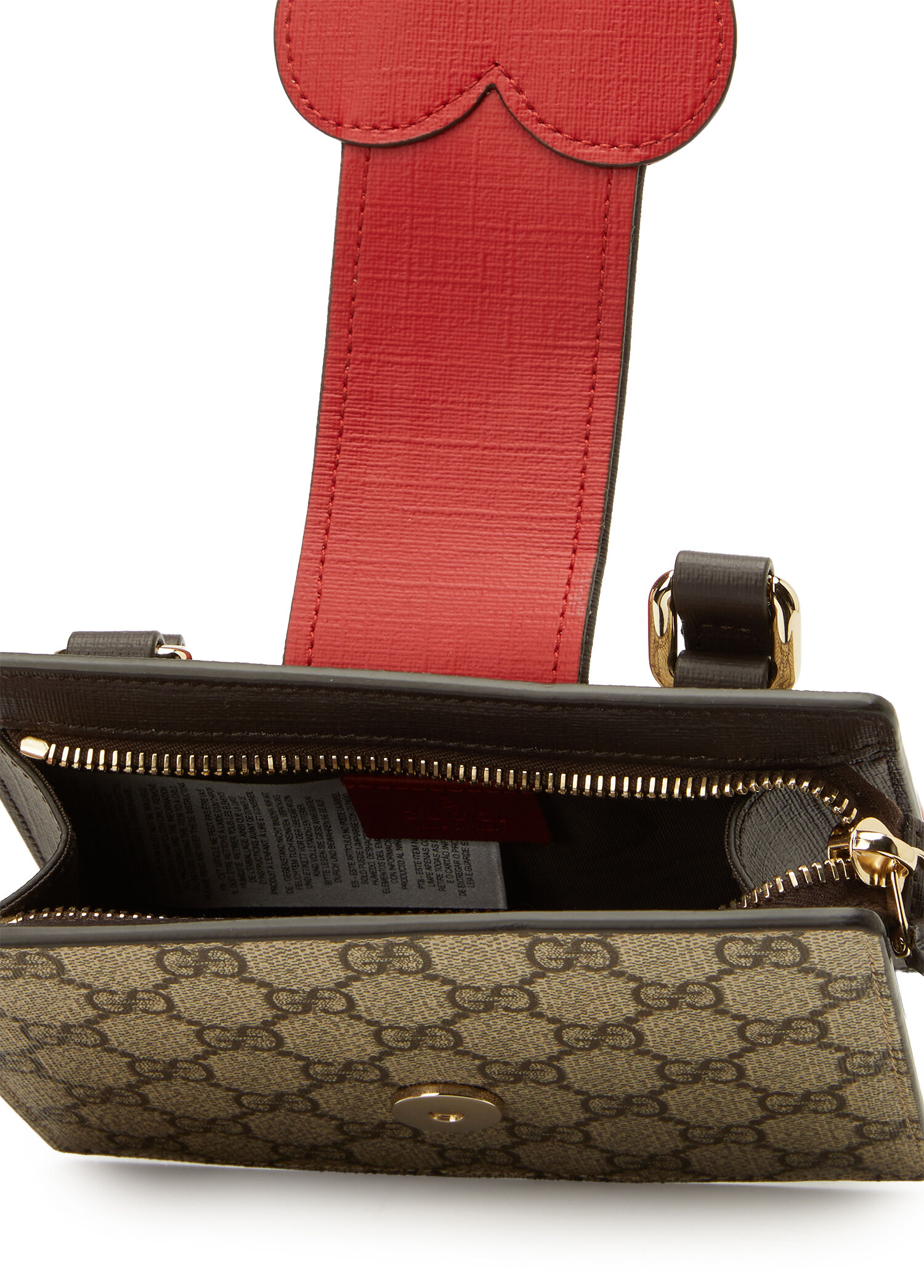 Gucci - Kahverengi logo Desenli Kız Çocuk El Çantası - Kahverengi