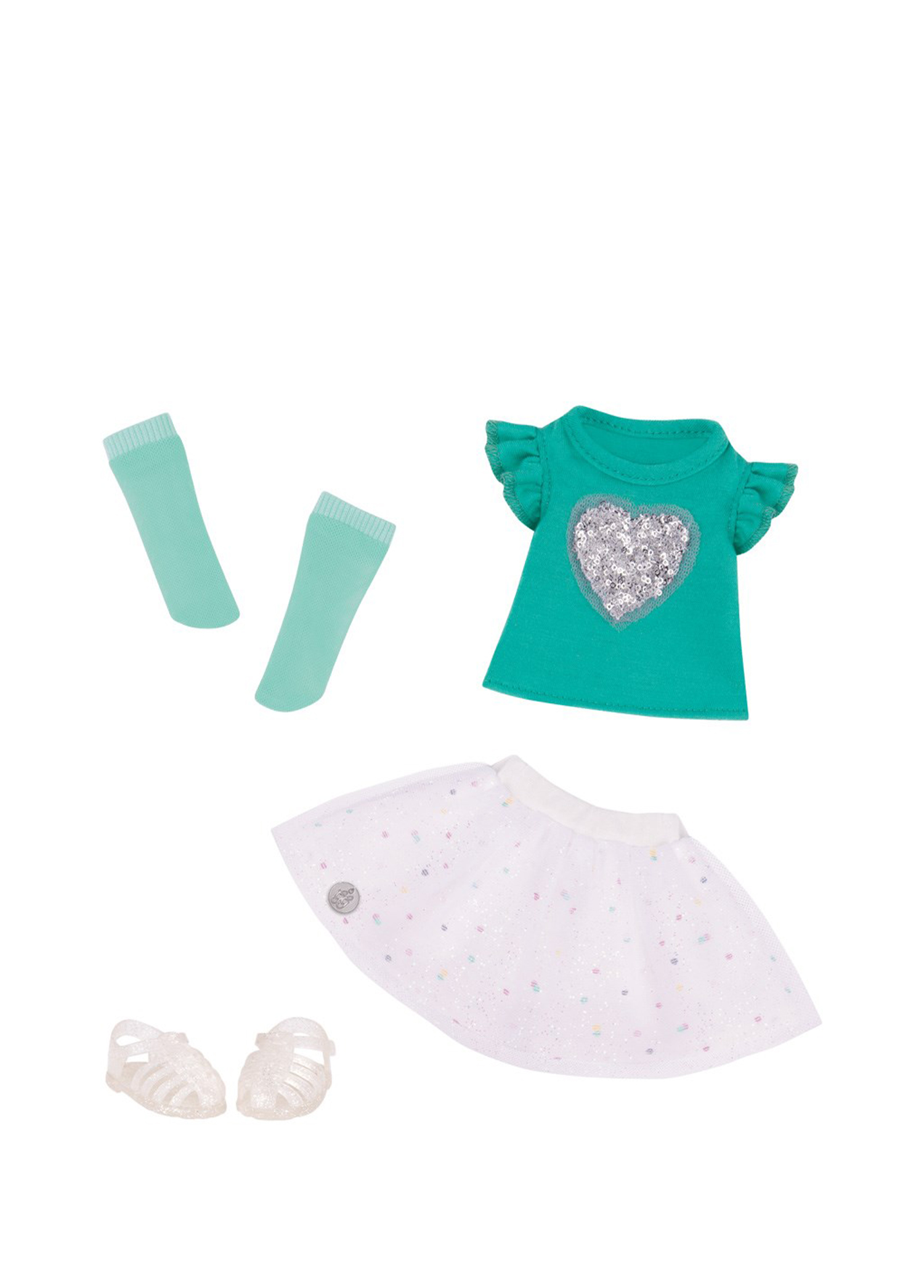 Sparkling Top & Skirt Oyuncak Bebek Kıyafet Seti