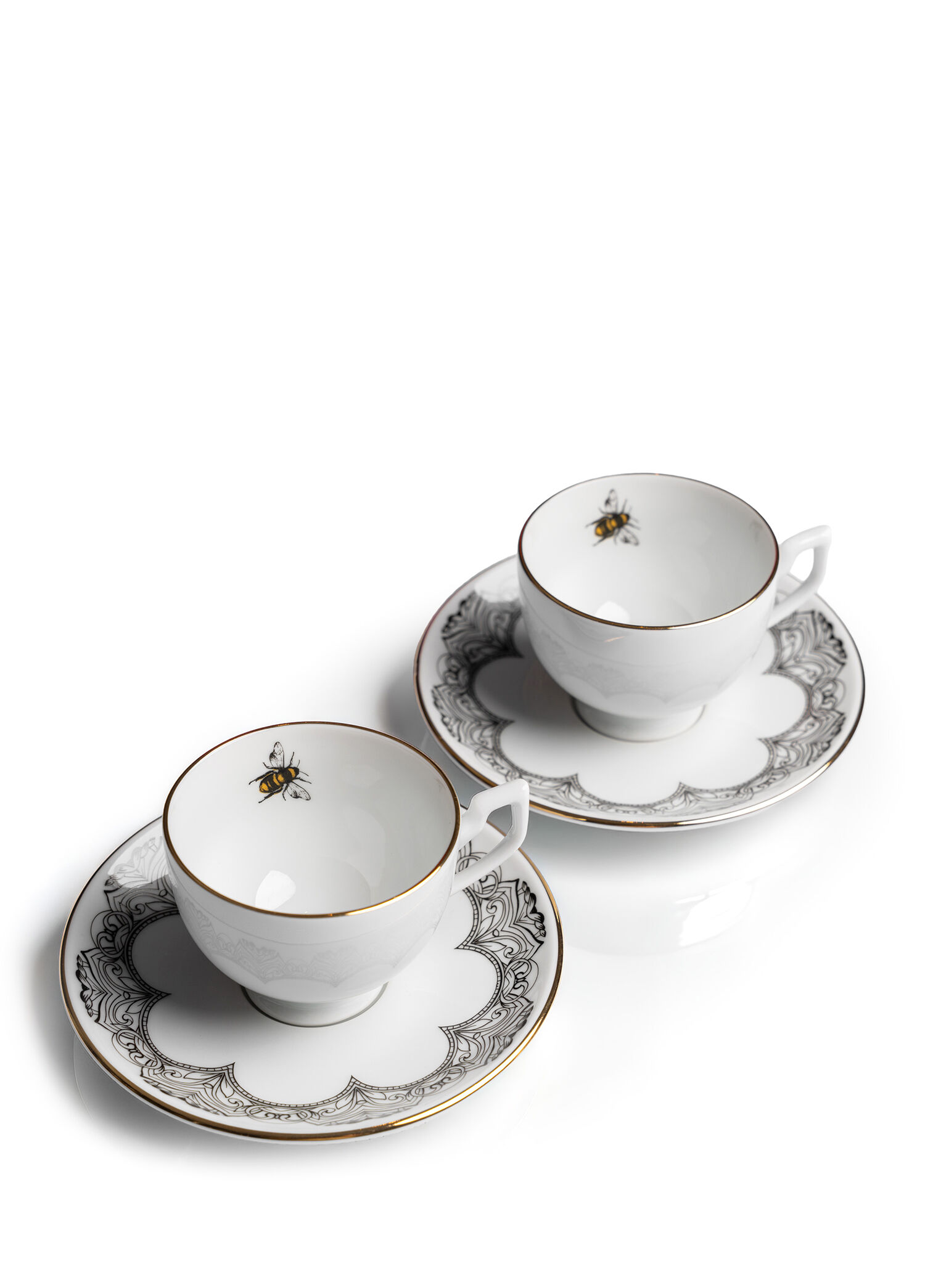 Bee Happy Collection 2'li Çay Fincan Set