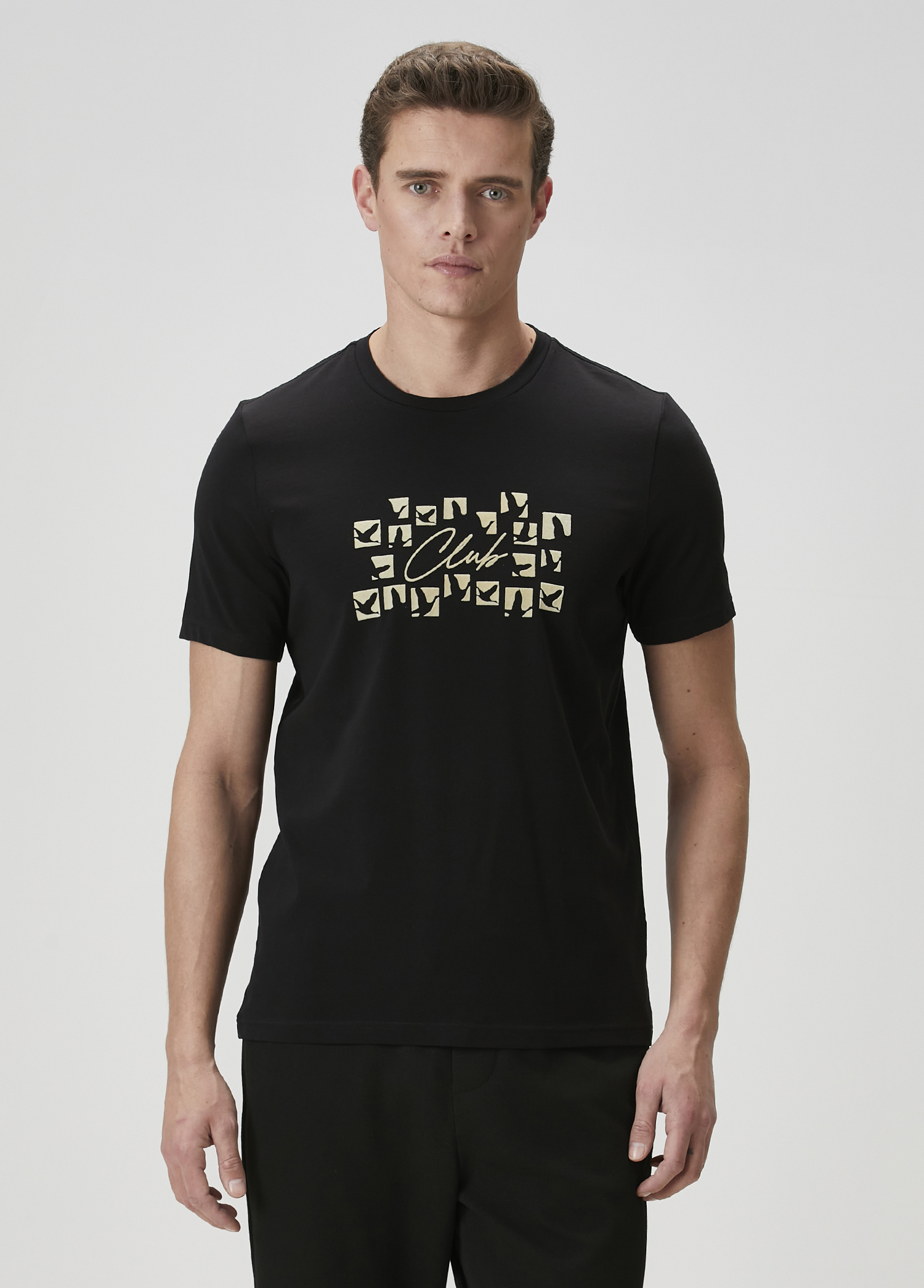 Siyah Baskılı T-shirt_2