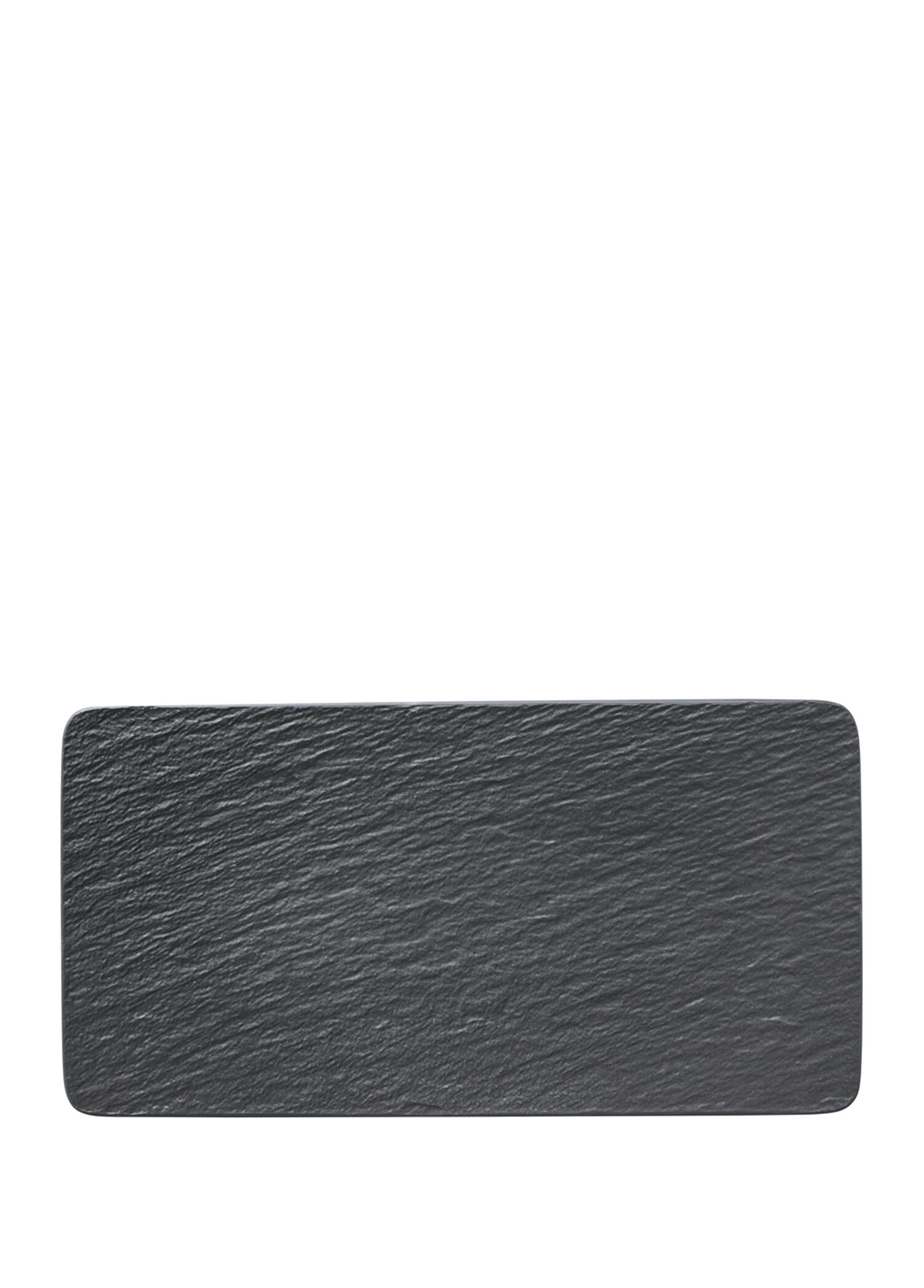 Manufacture Rock Siyah Porselen Dikdörtgen Servis Tabağı 35 cm