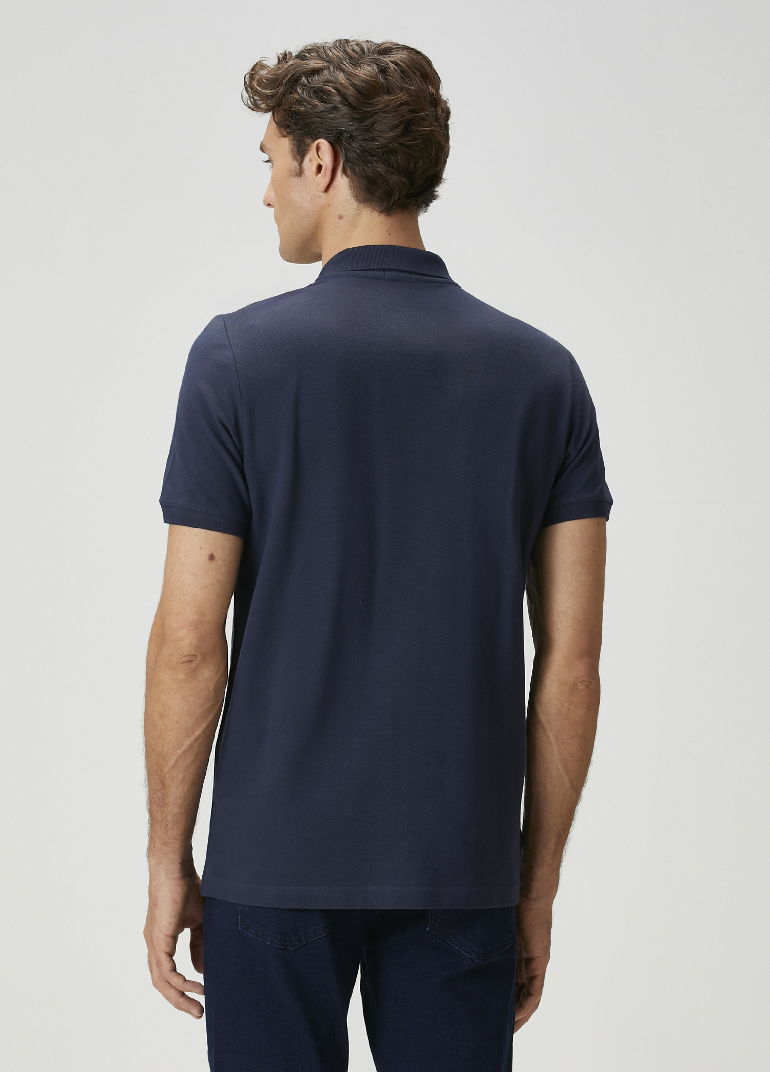 Lacivert Polo Yaka T-shirt_3