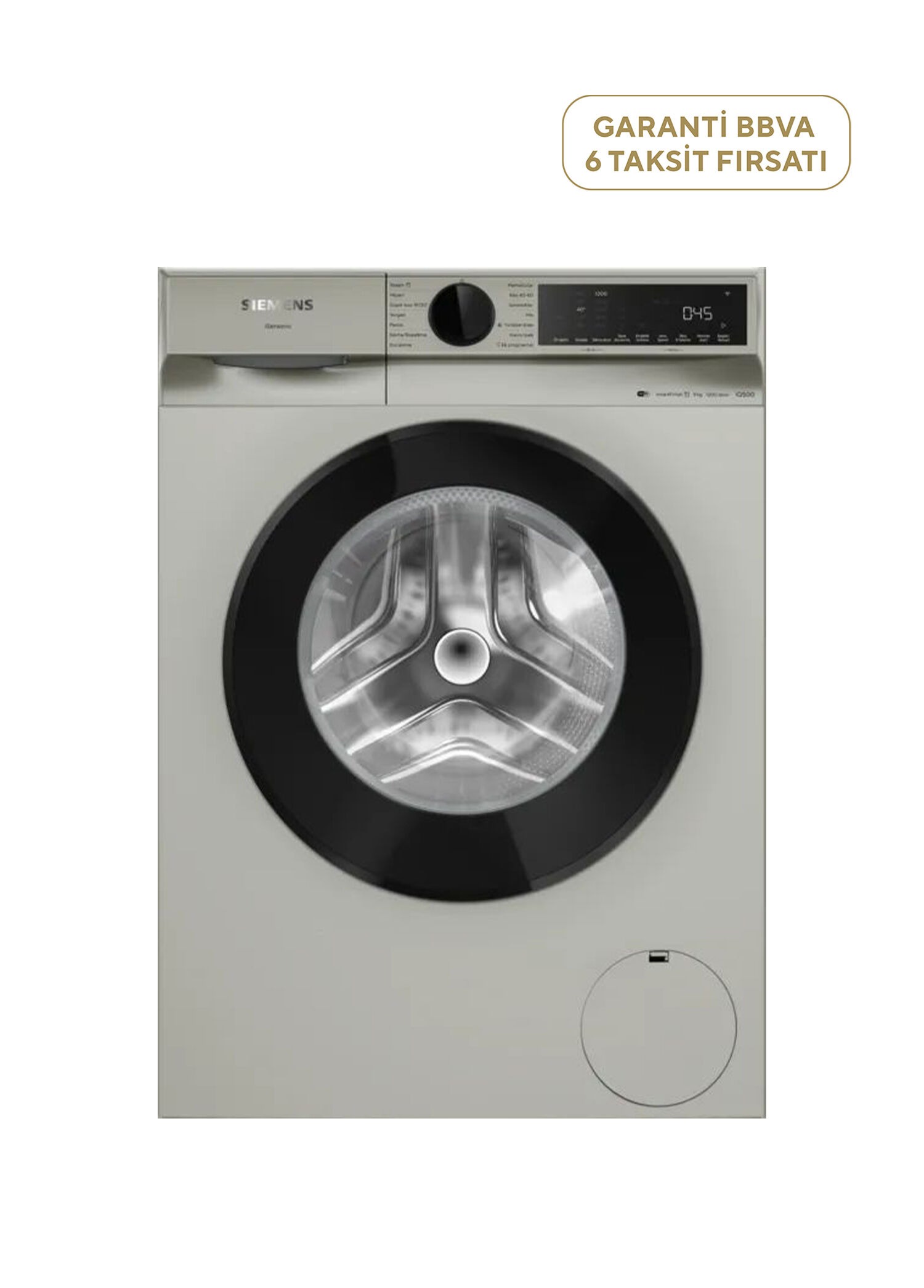 WG42K2ZXTR iQ500 Gümüş 1200 Devir Çamaşır Makinesi 9 kg