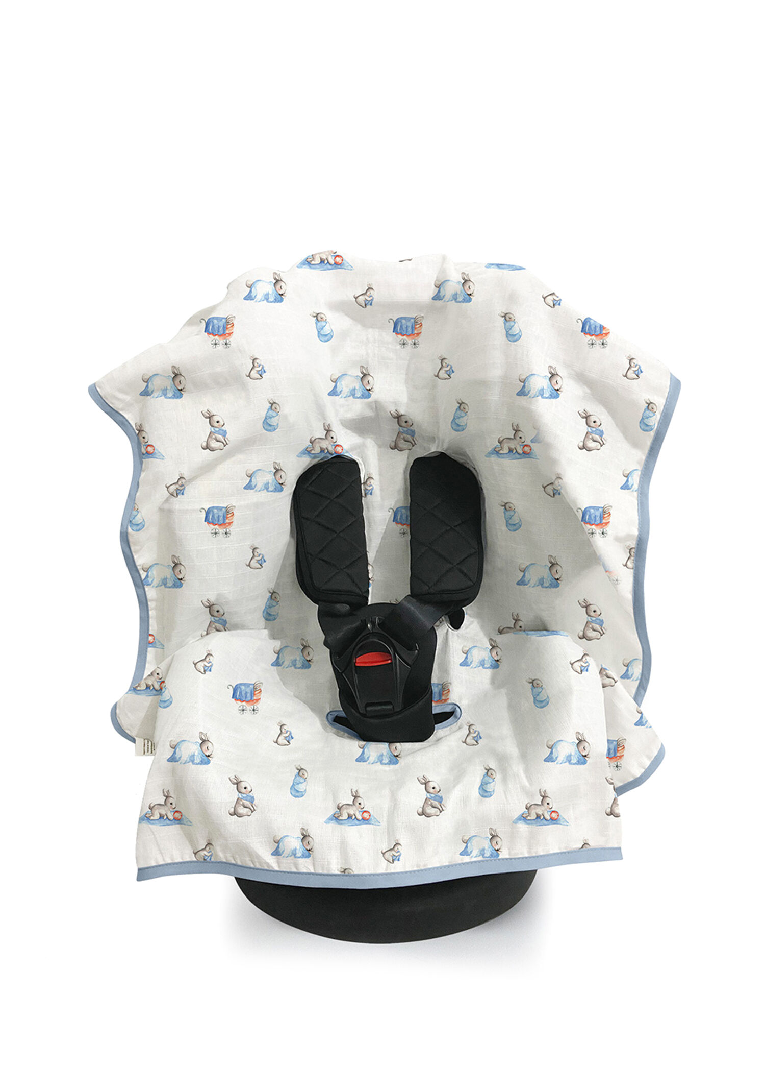 %100 Pamuk Bébé Lapin Müslin Puset & Oto Koltuk Örtüsü
