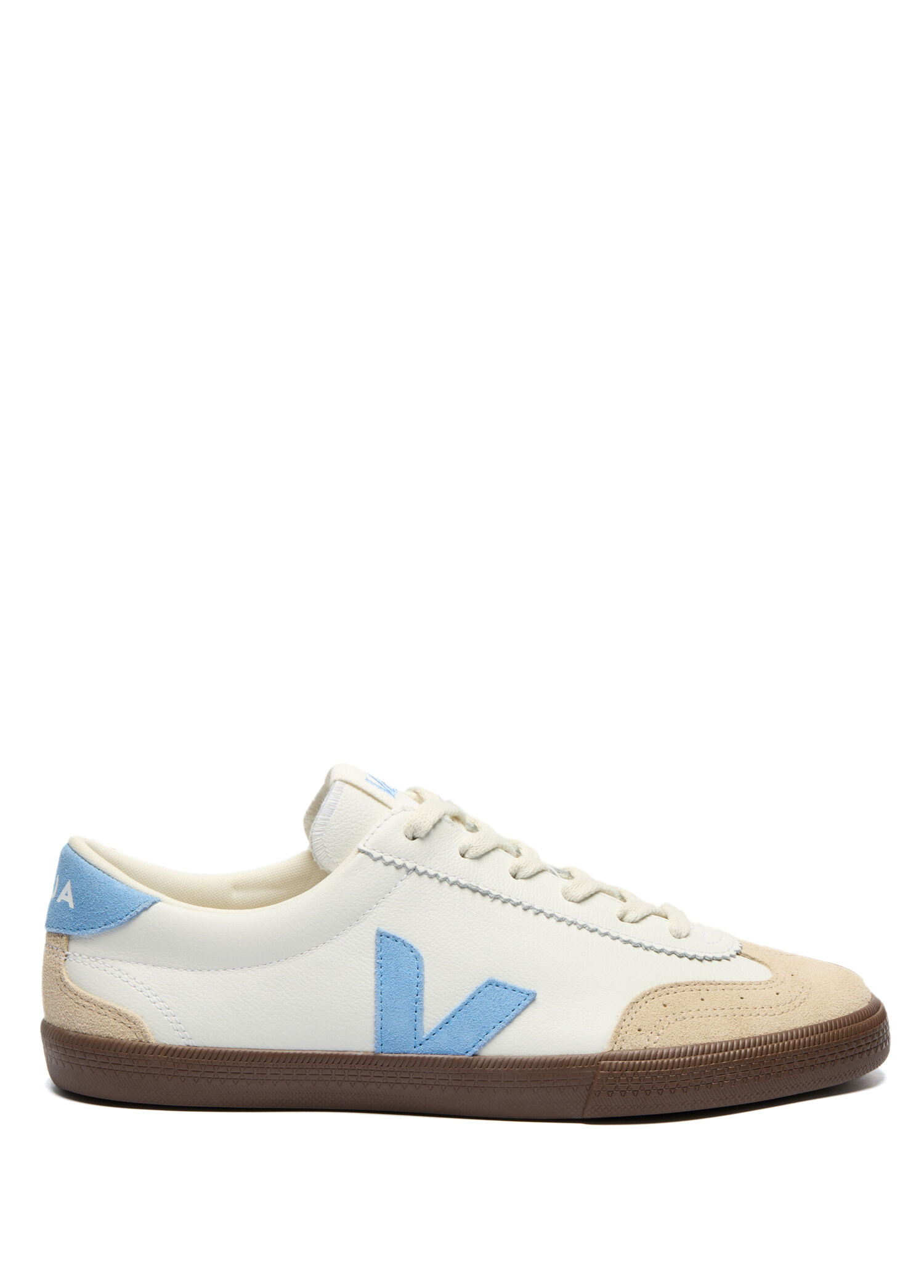 Volley Beyaz Mavi Erkek Deri Sneaker