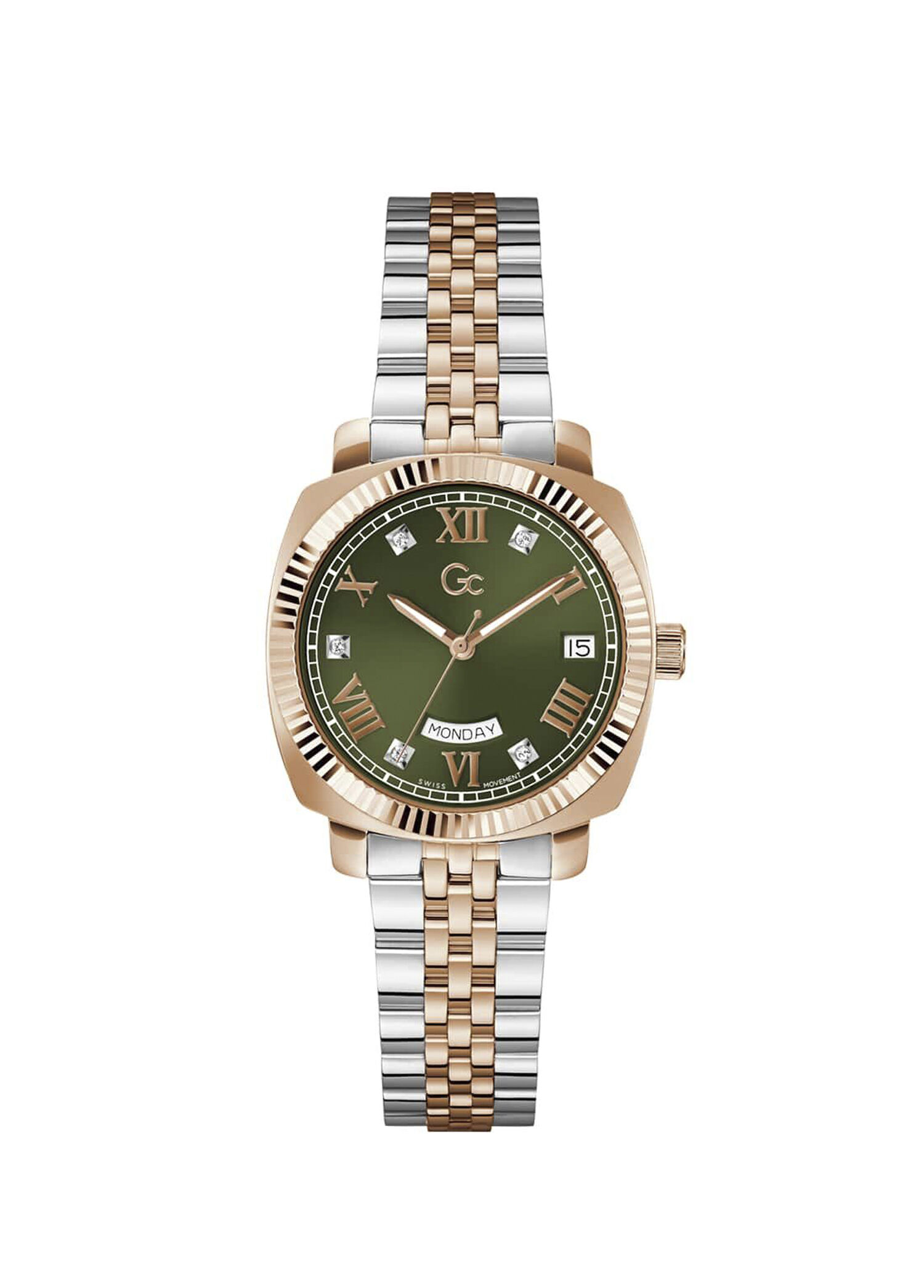 GCZ44004L3 Flair Coussin Lady Metalik Gri Rose Gold Çelik Kadın Kol Saati